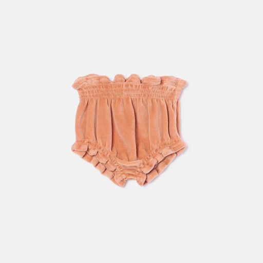 Velour baby bloomers Pink