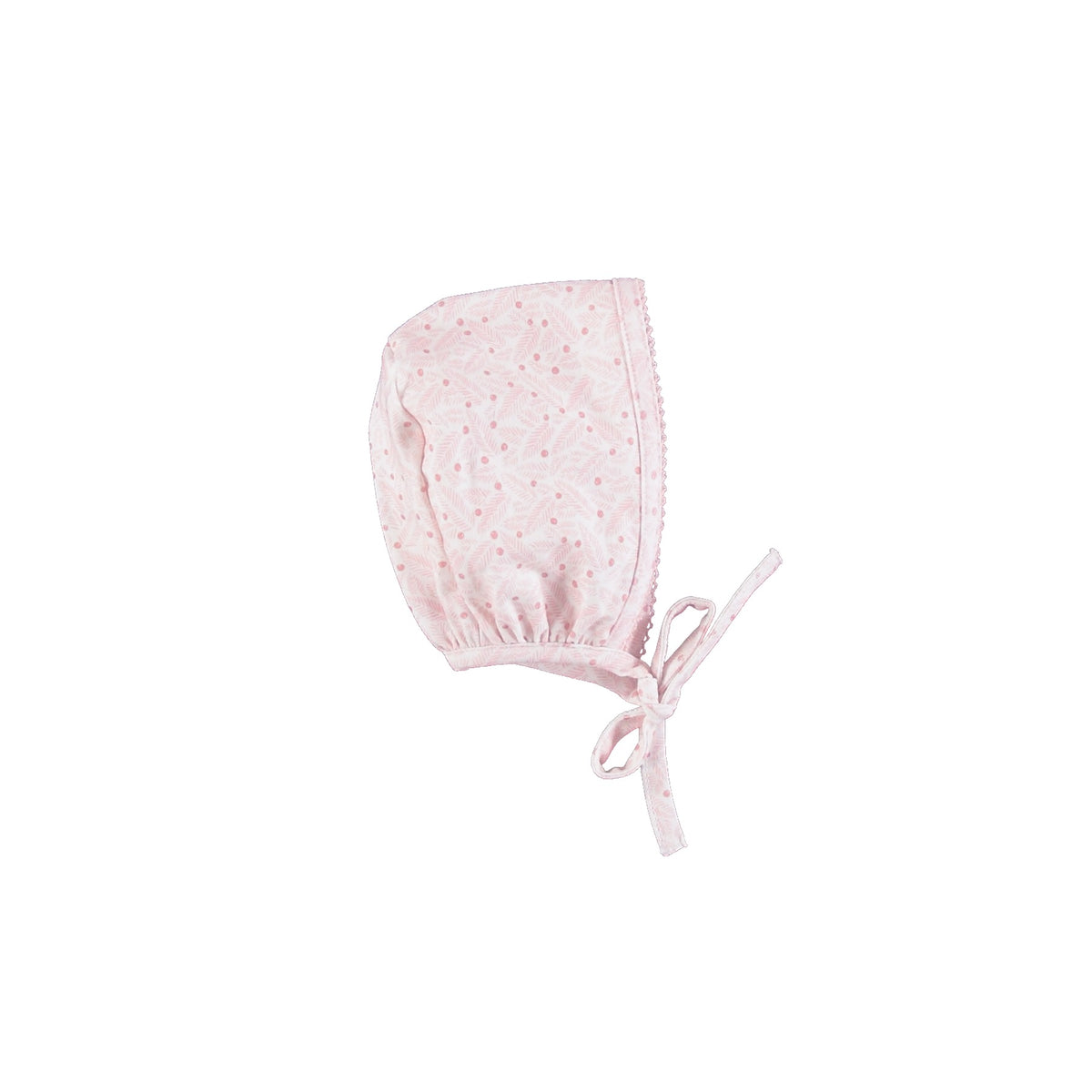 Idra Bonnet - Pink Leaves