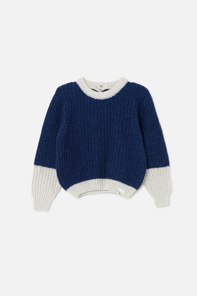 Color block tricot baby - Blue grey