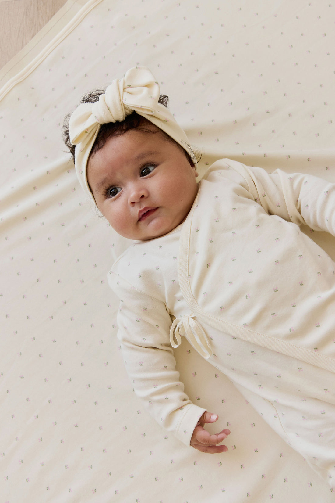 Organic Cotton Estelle Onepiece - Ditsy Cherries