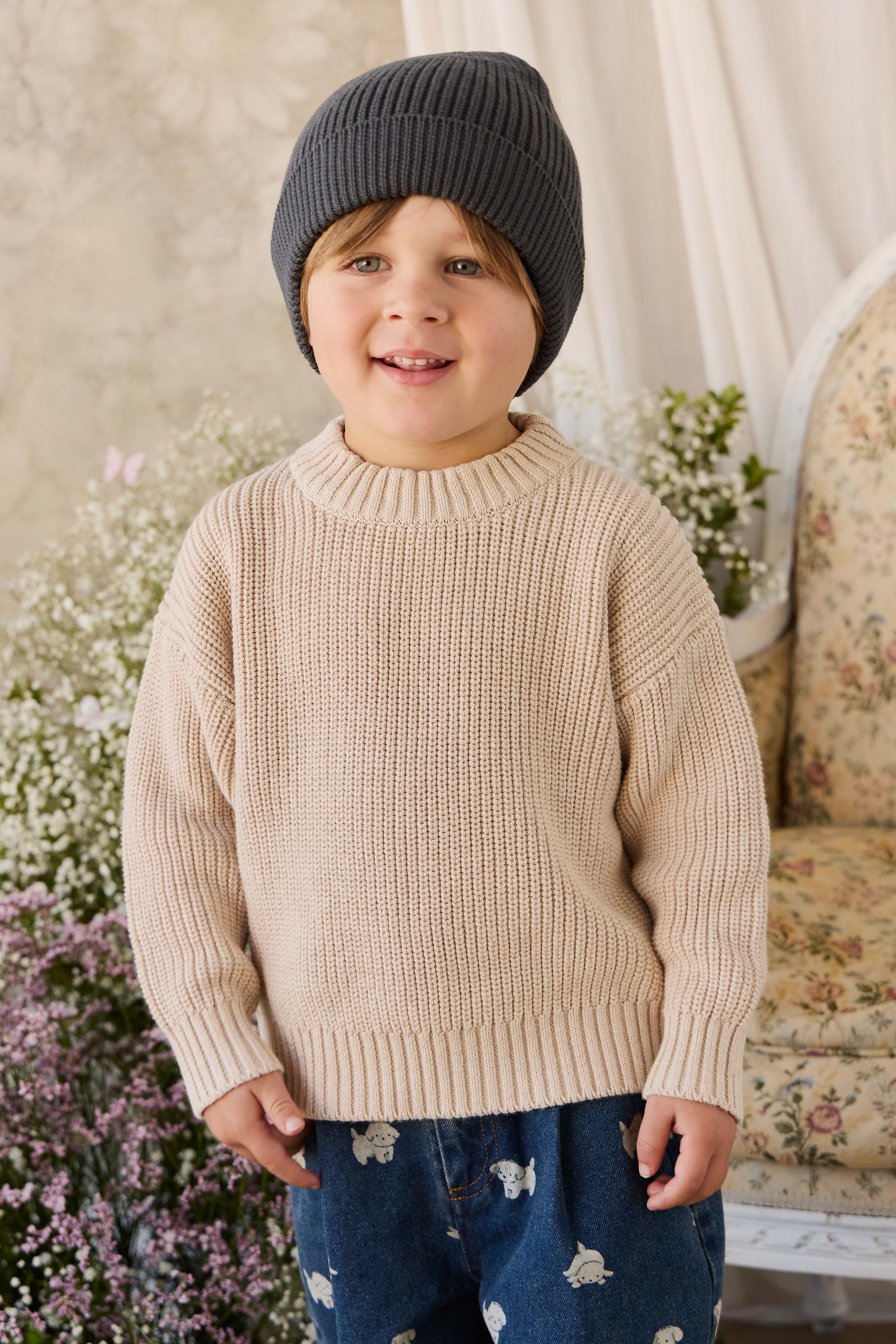 Johan Jumper - Vintage Linen
