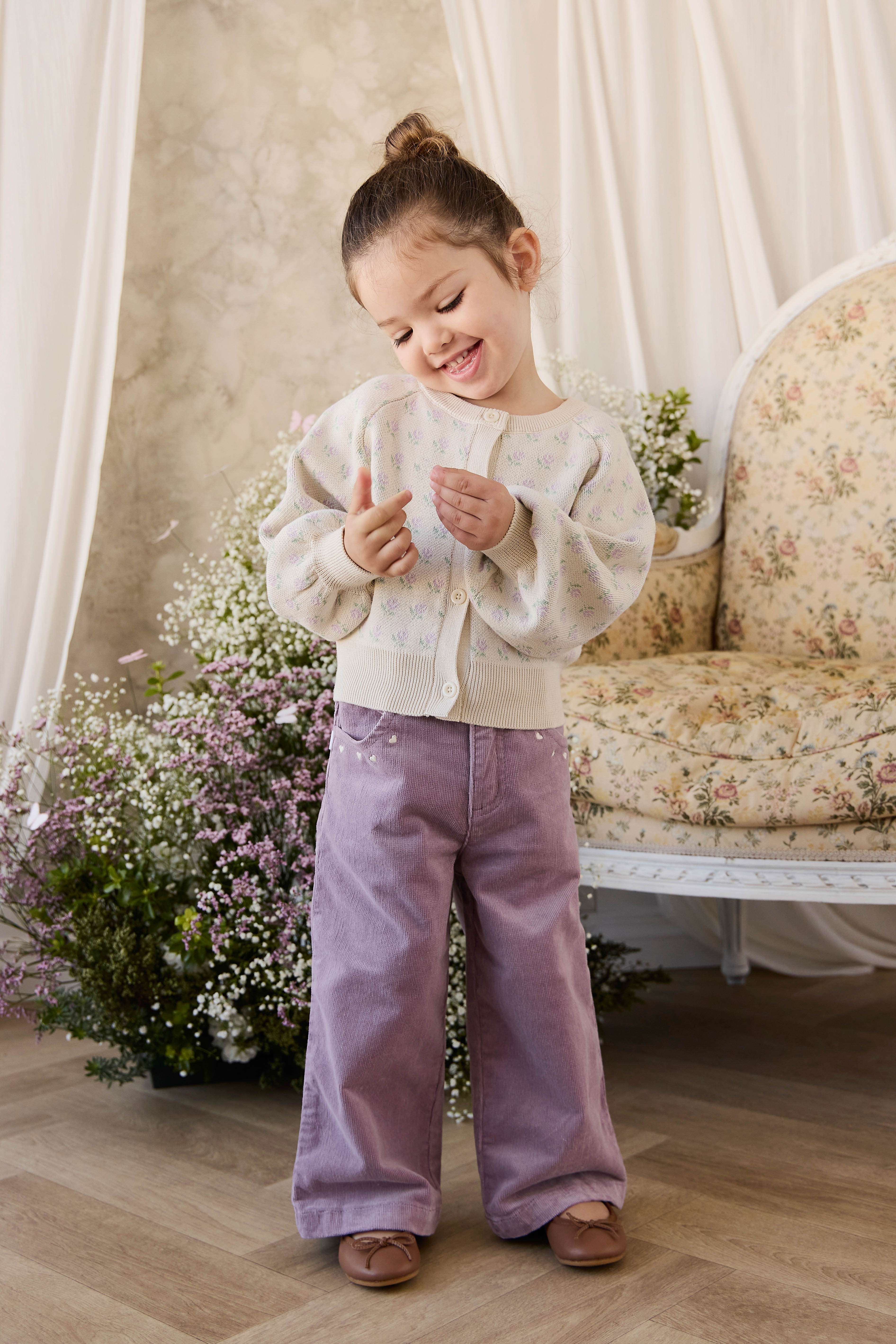 Evie Knitted Cardigan - Vanilla Evie