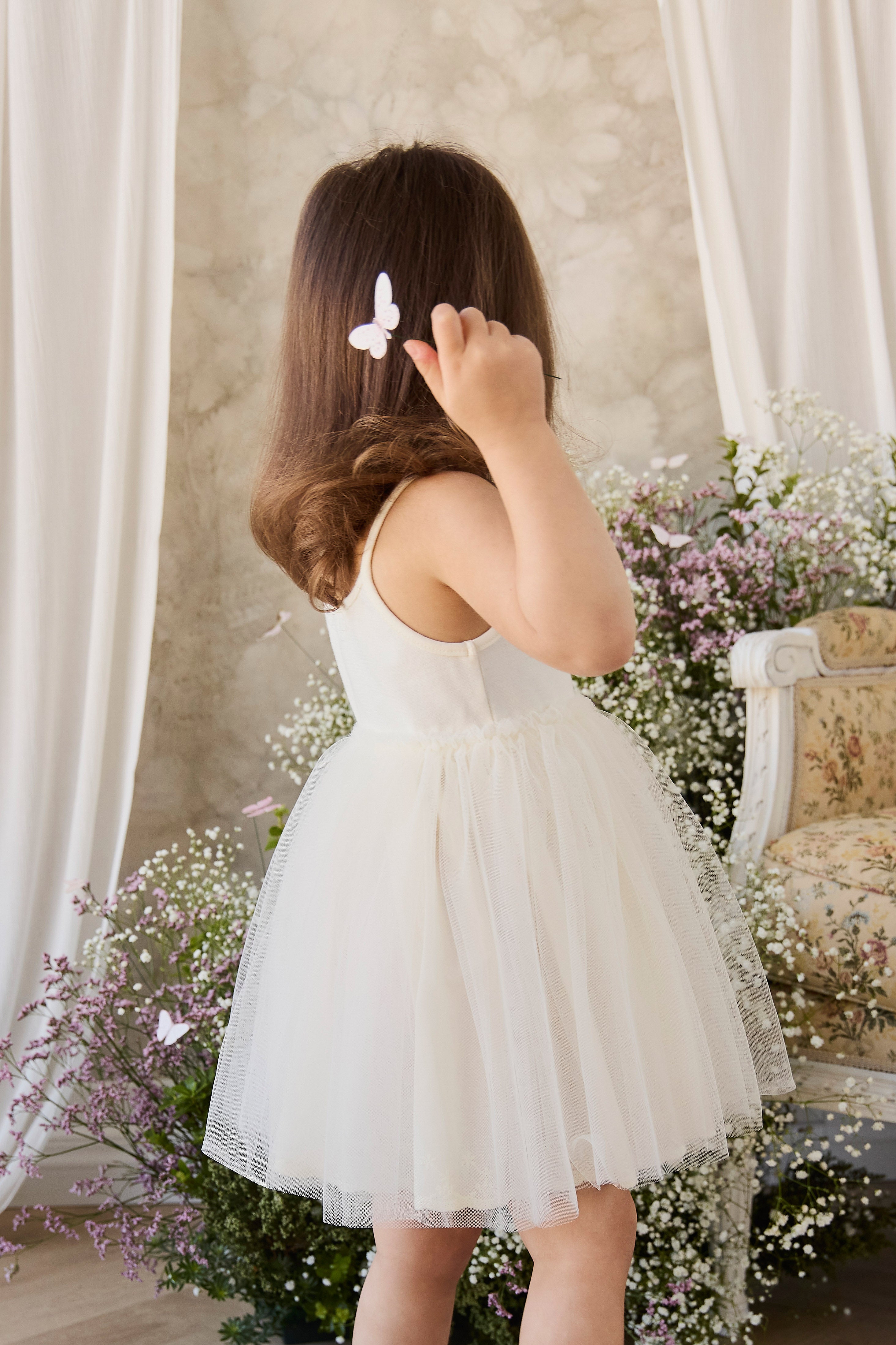 Leonie Dress - Parchment