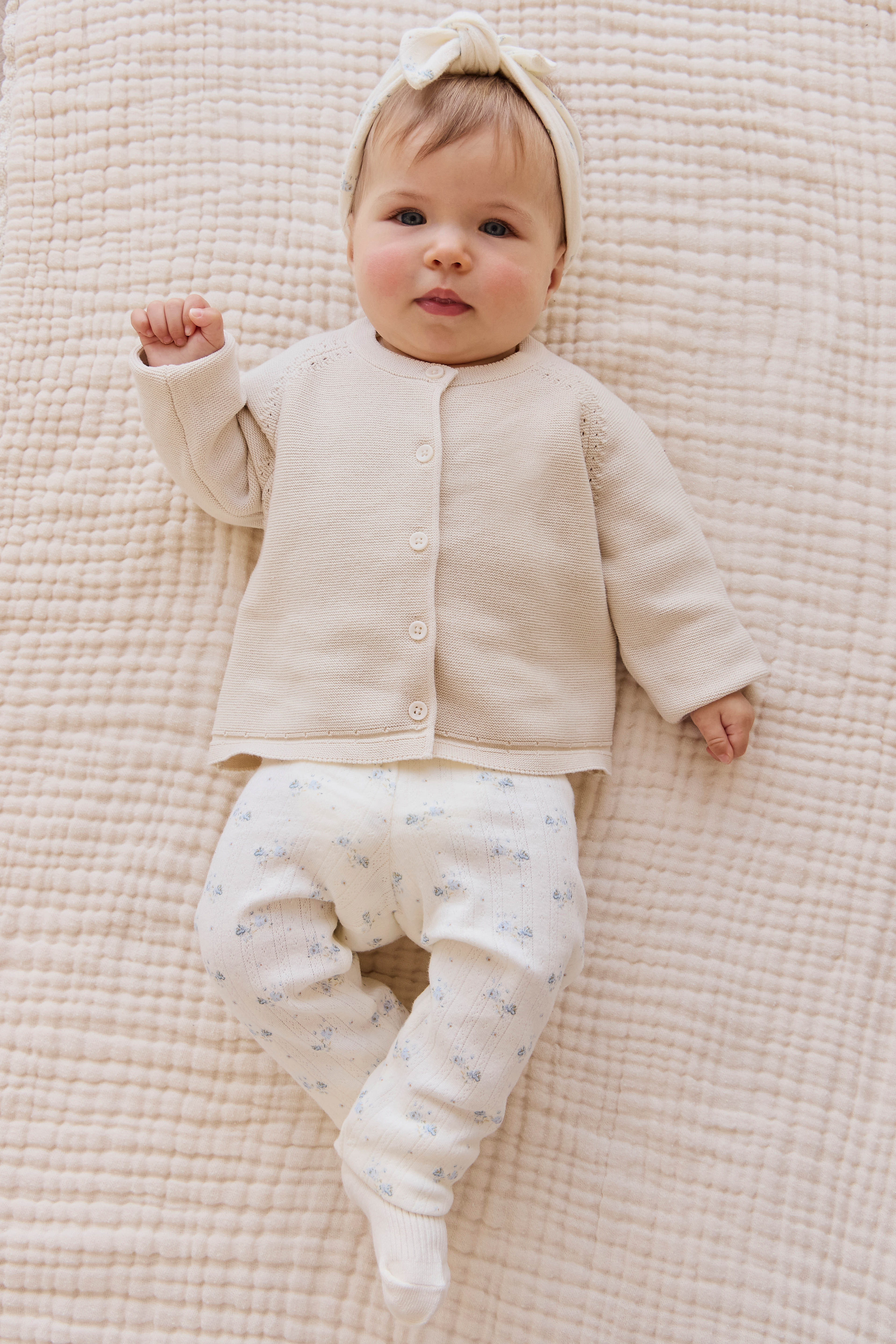 Delaney Knitted Cardigan - Vanilla