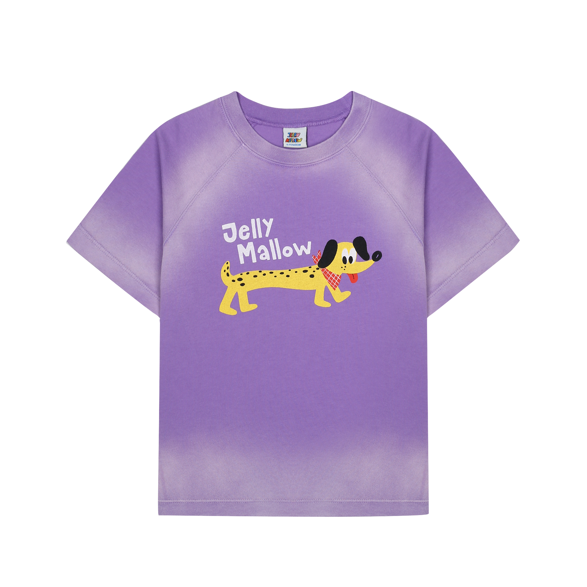 Dog Brushed T-Shirt - Purple