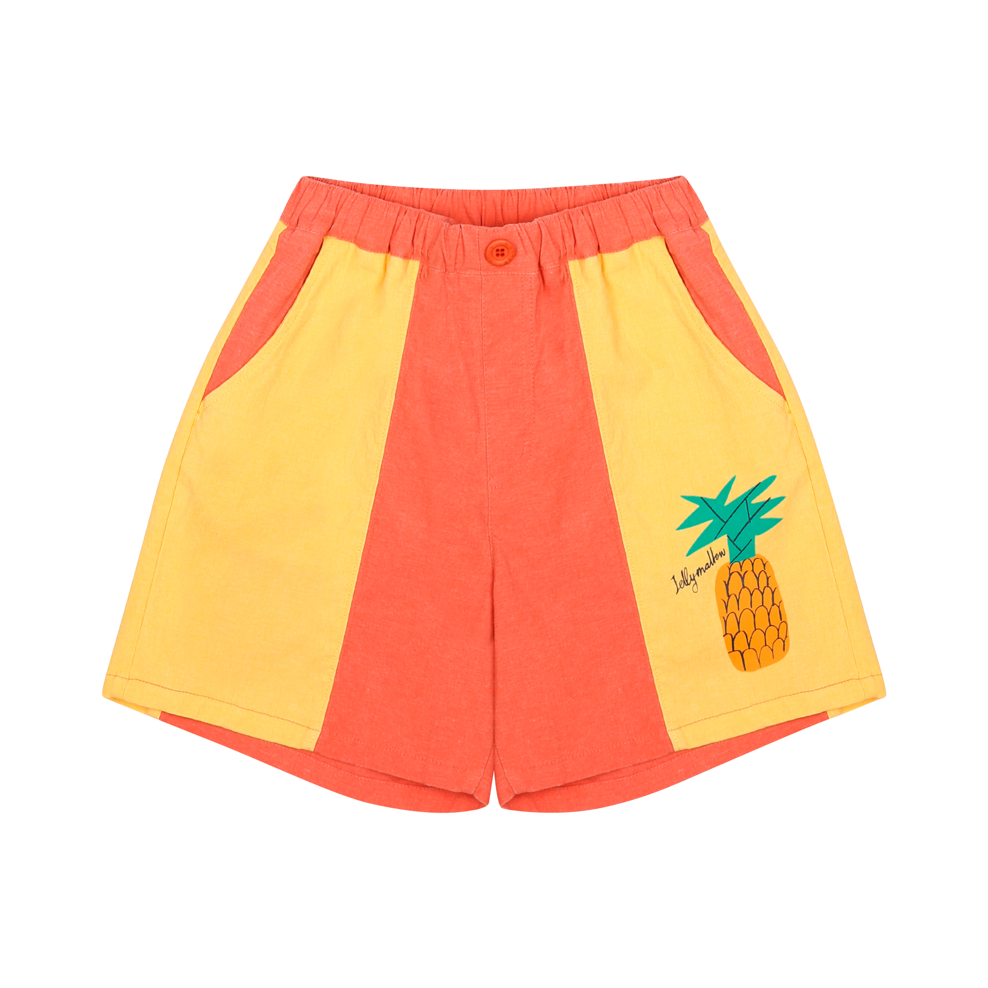 Pineapple Pigment Shorts - Red