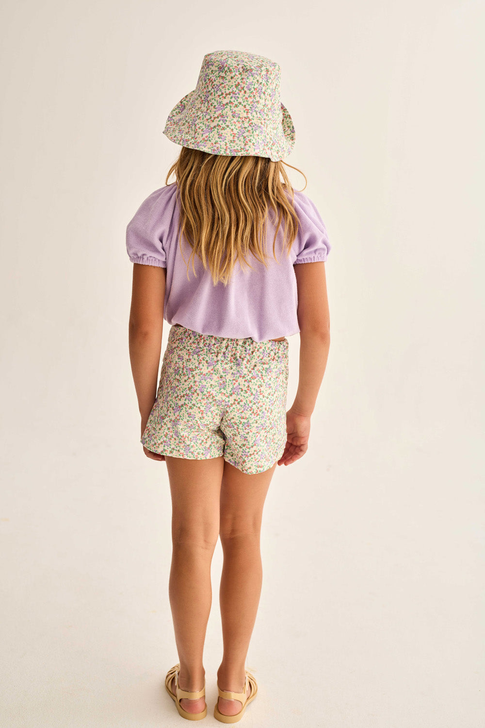 Judy Soft Terry Cloth Tops - Lavender