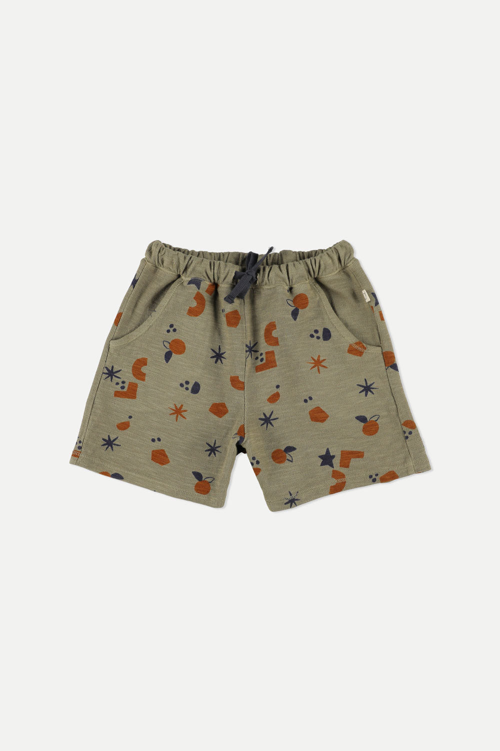 Organic Double-Face Shorts Shapes Khaki