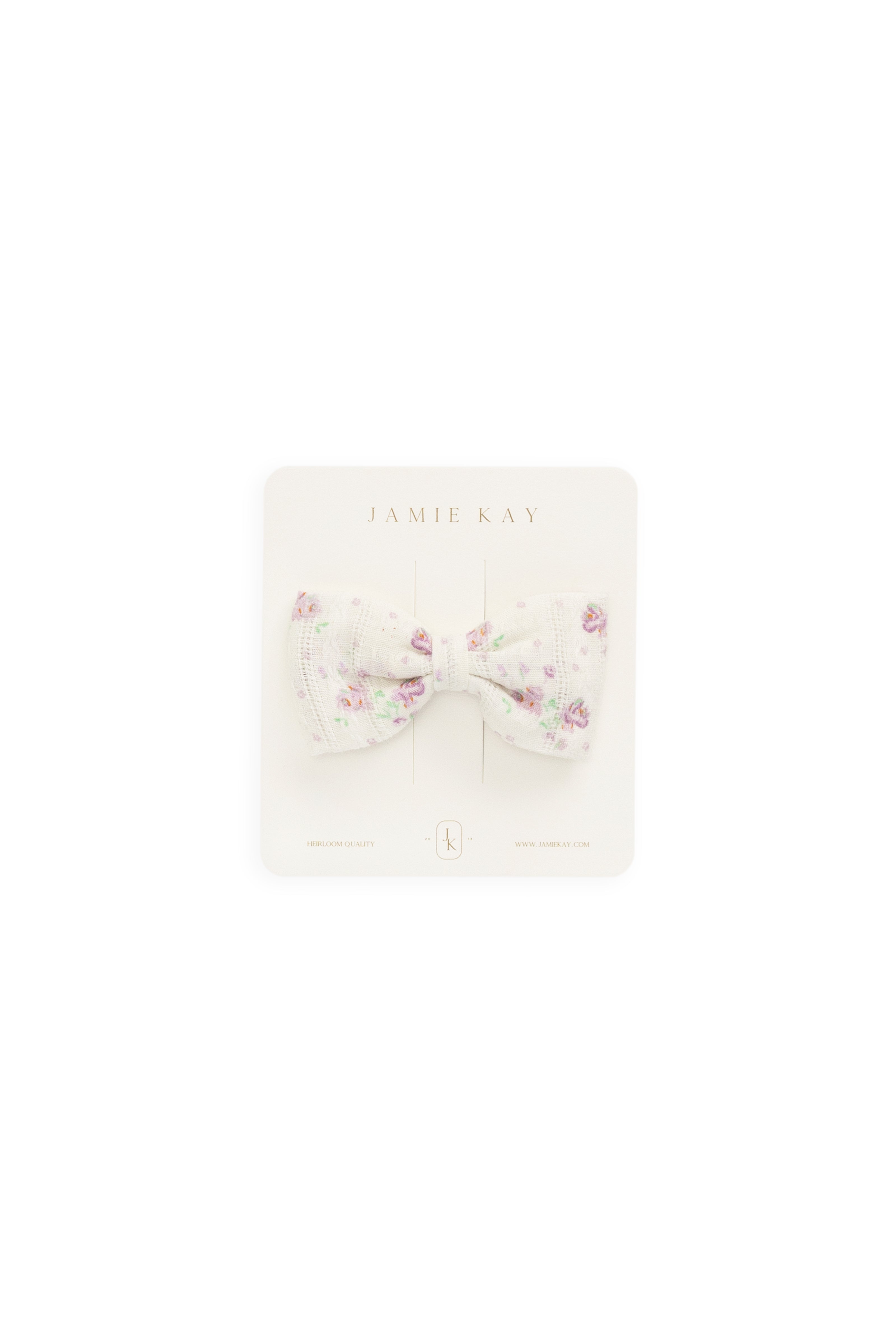 Organic Cotton Desiree Bow - Molly Lilac