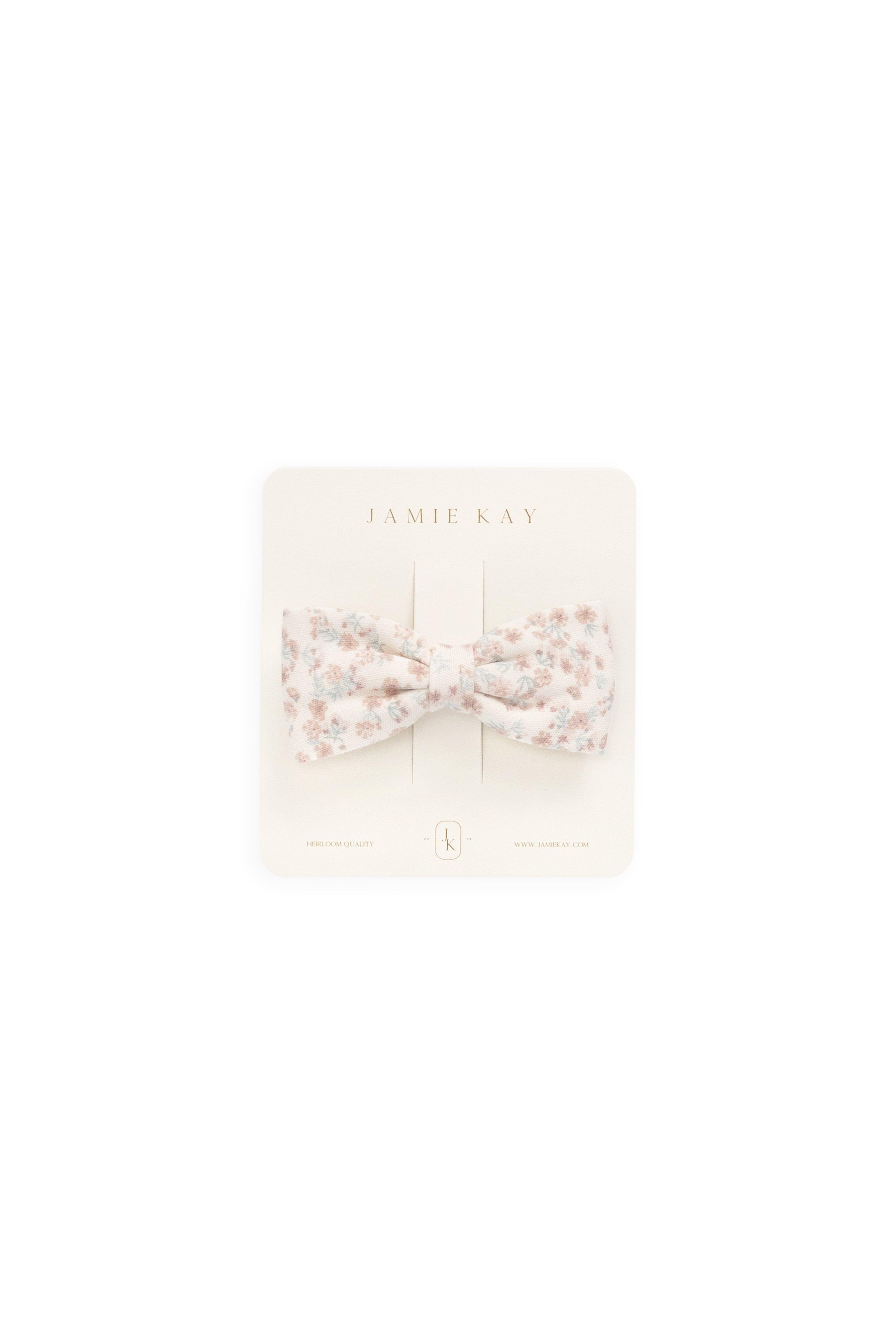 Organic Cotton Desiree Bow - Posy Milk