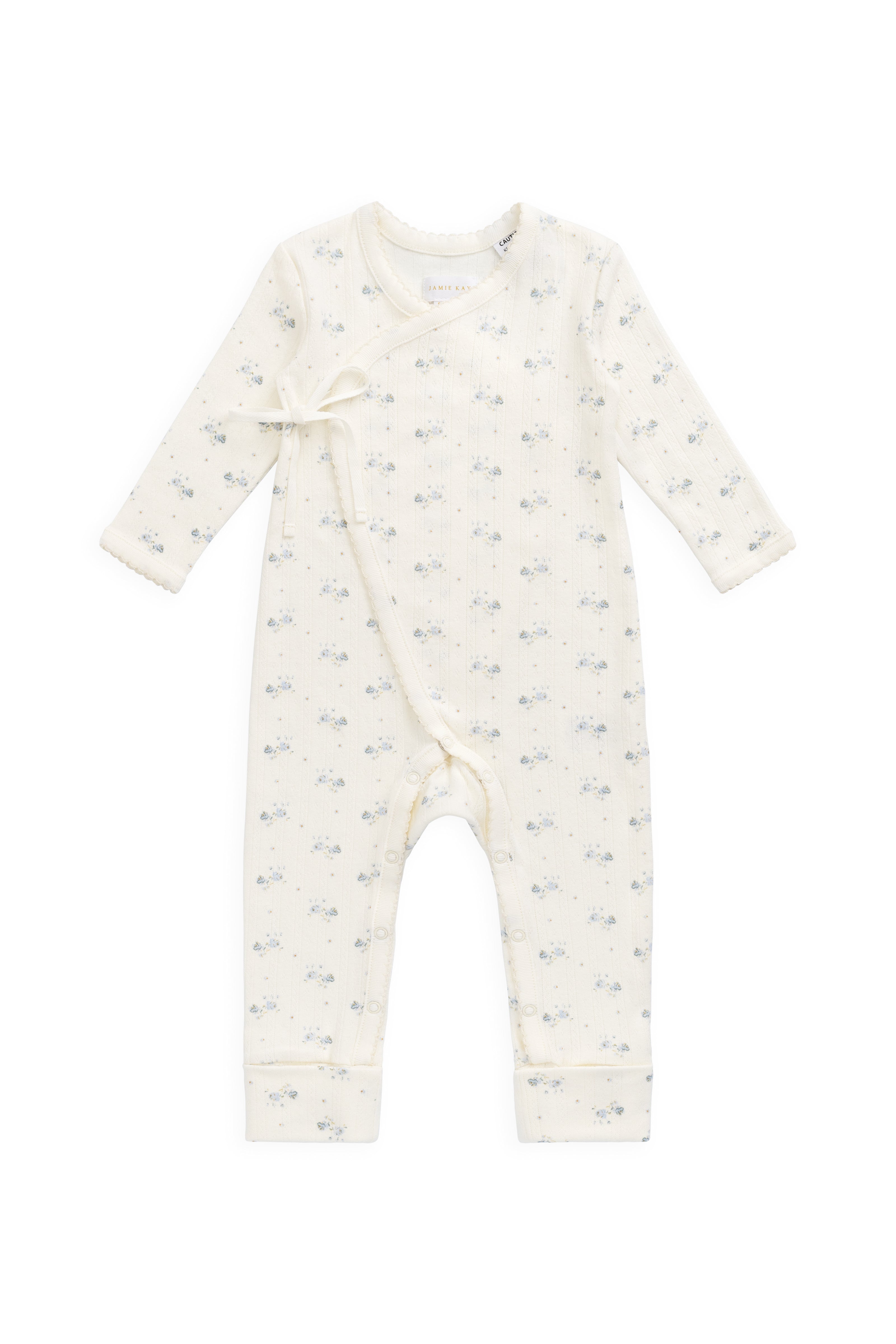 Organic Cotton Pointelle Estelle Onepiece - Molly Blue