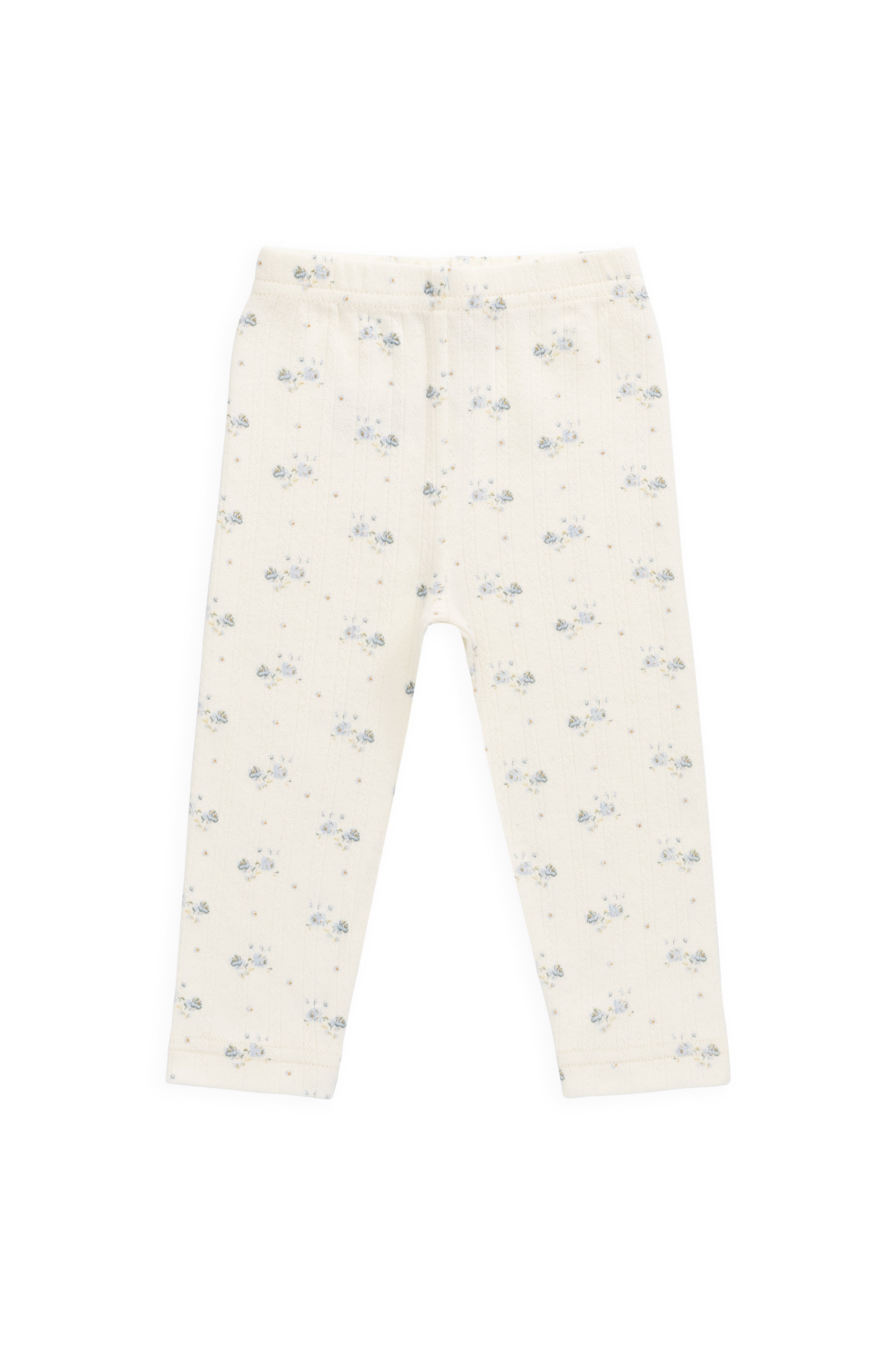 Organic Cotton Pointelle Everyday Legging - Molly Blue