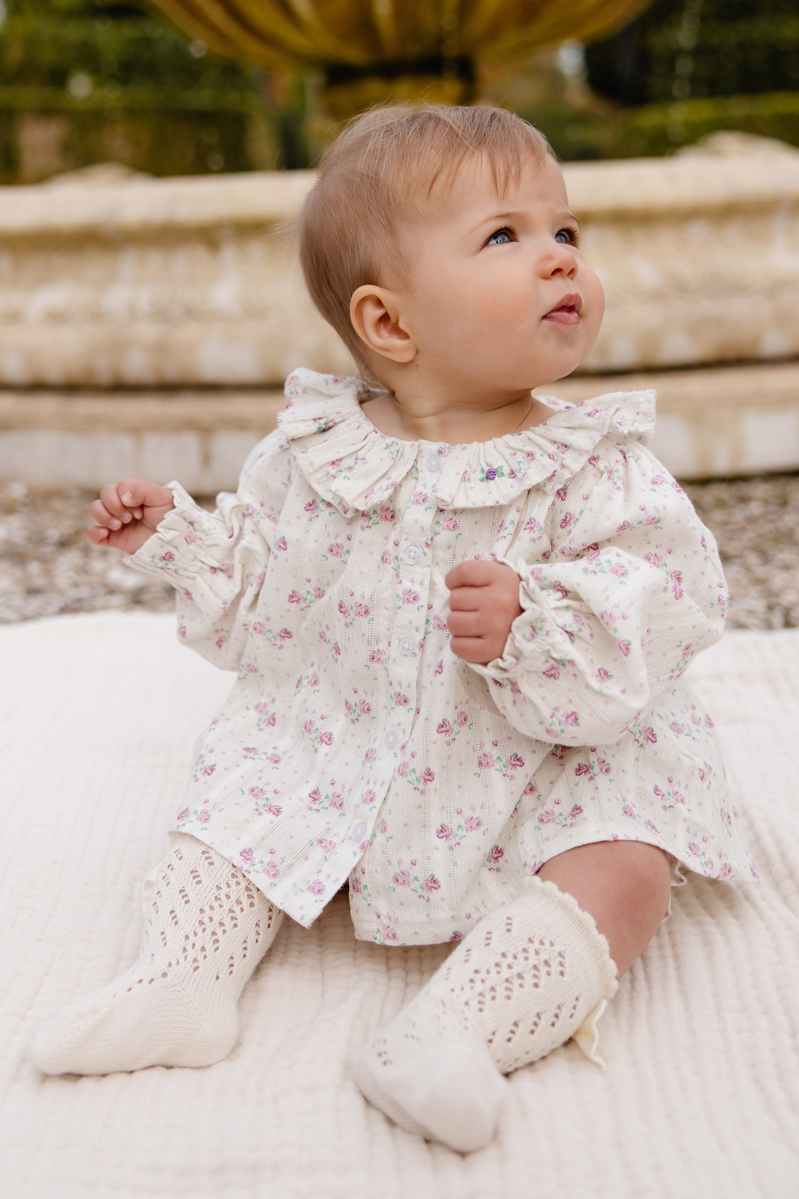 Organic Cotton Frill Bloomer - Molly Lilac