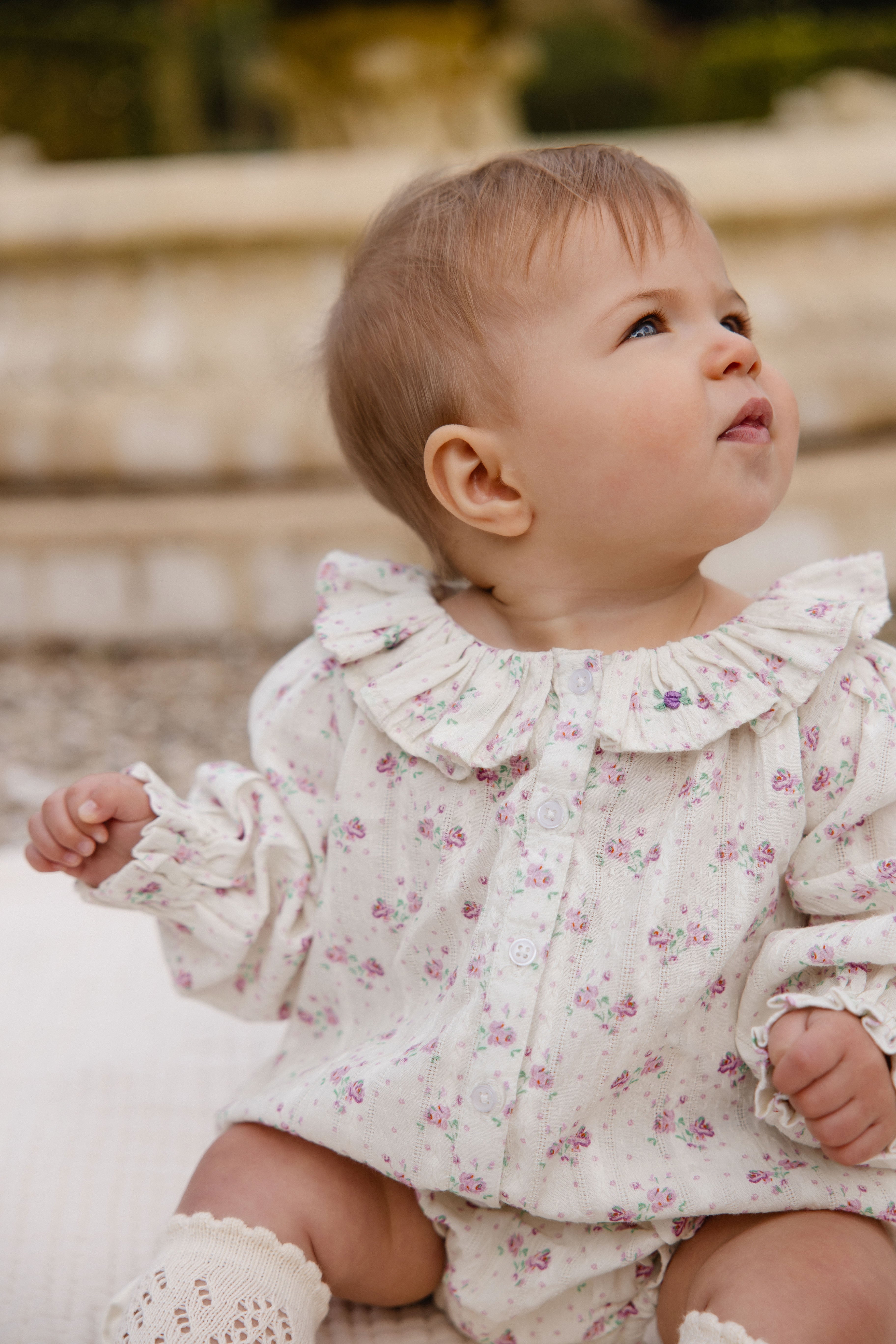 Organic Cotton Frill Bloomer - Molly Lilac