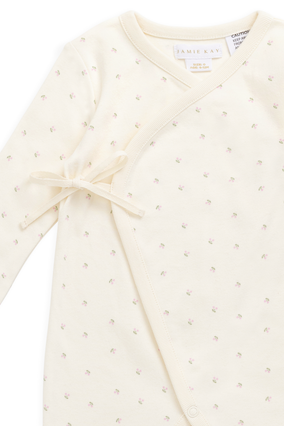 Organic Cotton Estelle Onepiece - Ditsy Cherries