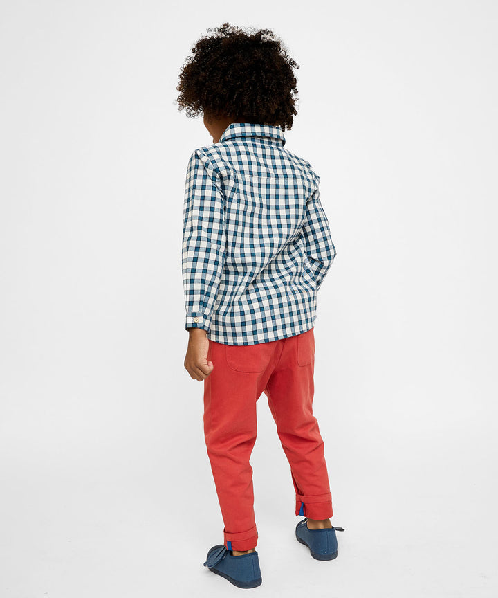 Jeffie Shirt - Blue Picnic Check