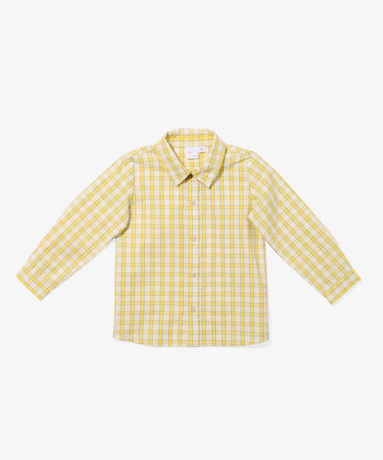 Jeffie Shirt - Yellow Picnic Check