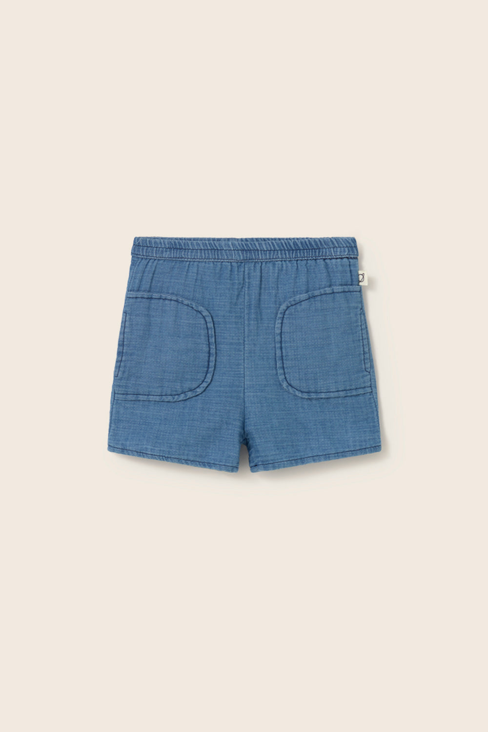Kai Denim Gauze Cotton Baby Shorts - Blue