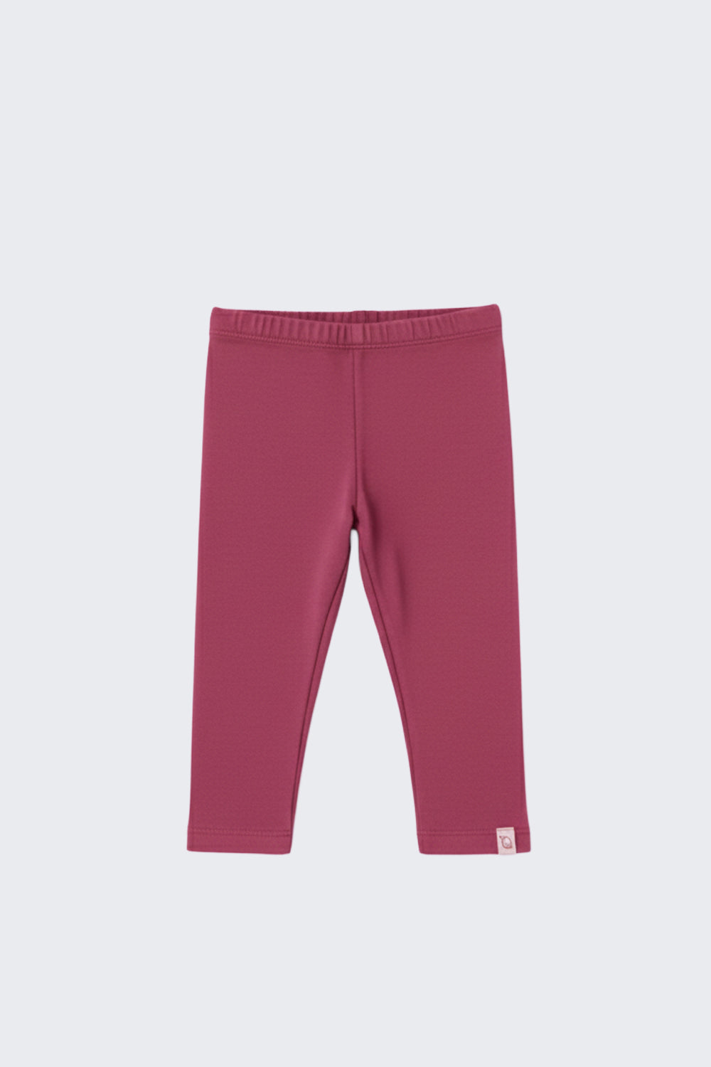 Elastic Fleece Leggings - Prune