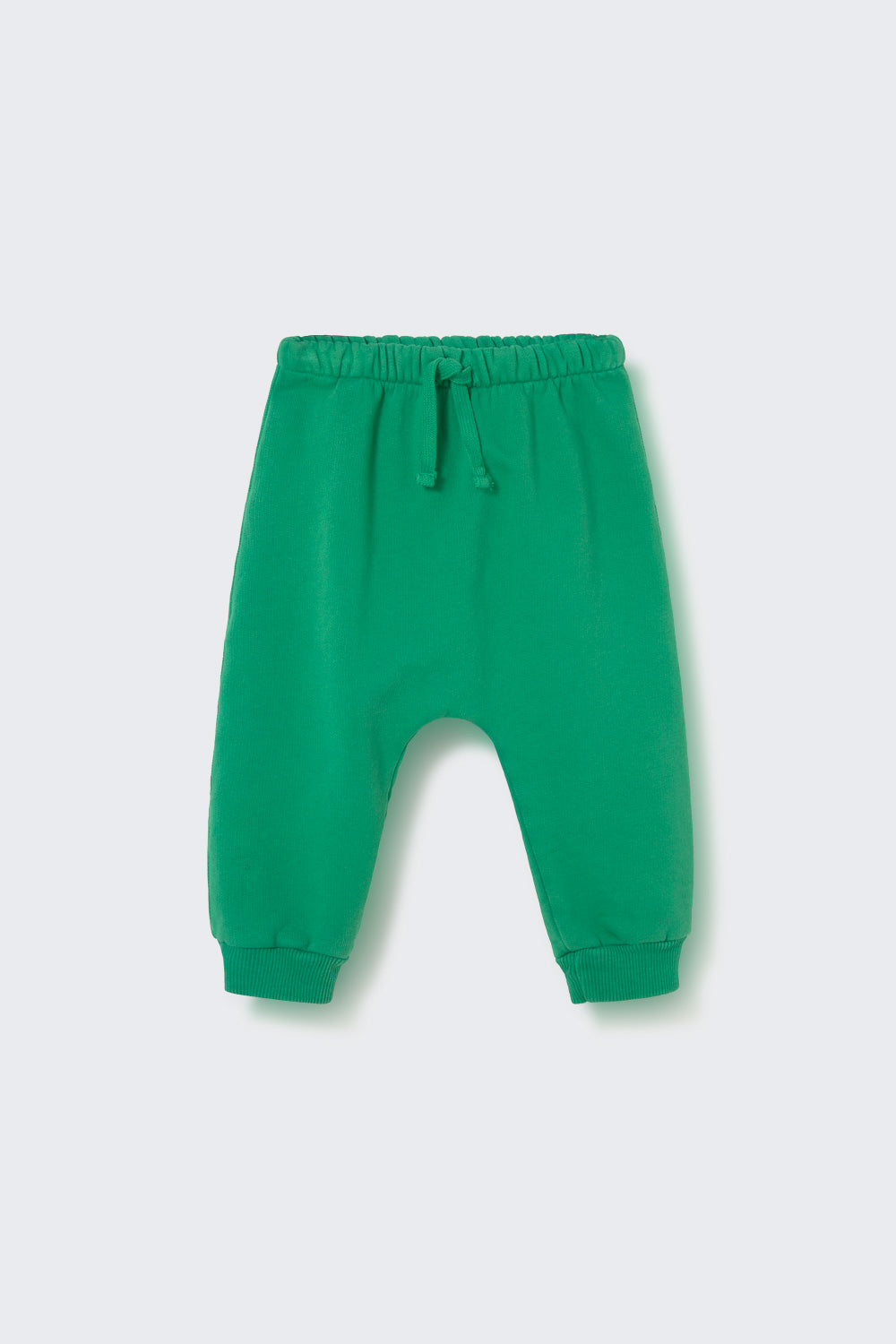 Louis Washed Brushed Fleece Baby Pants - Grass