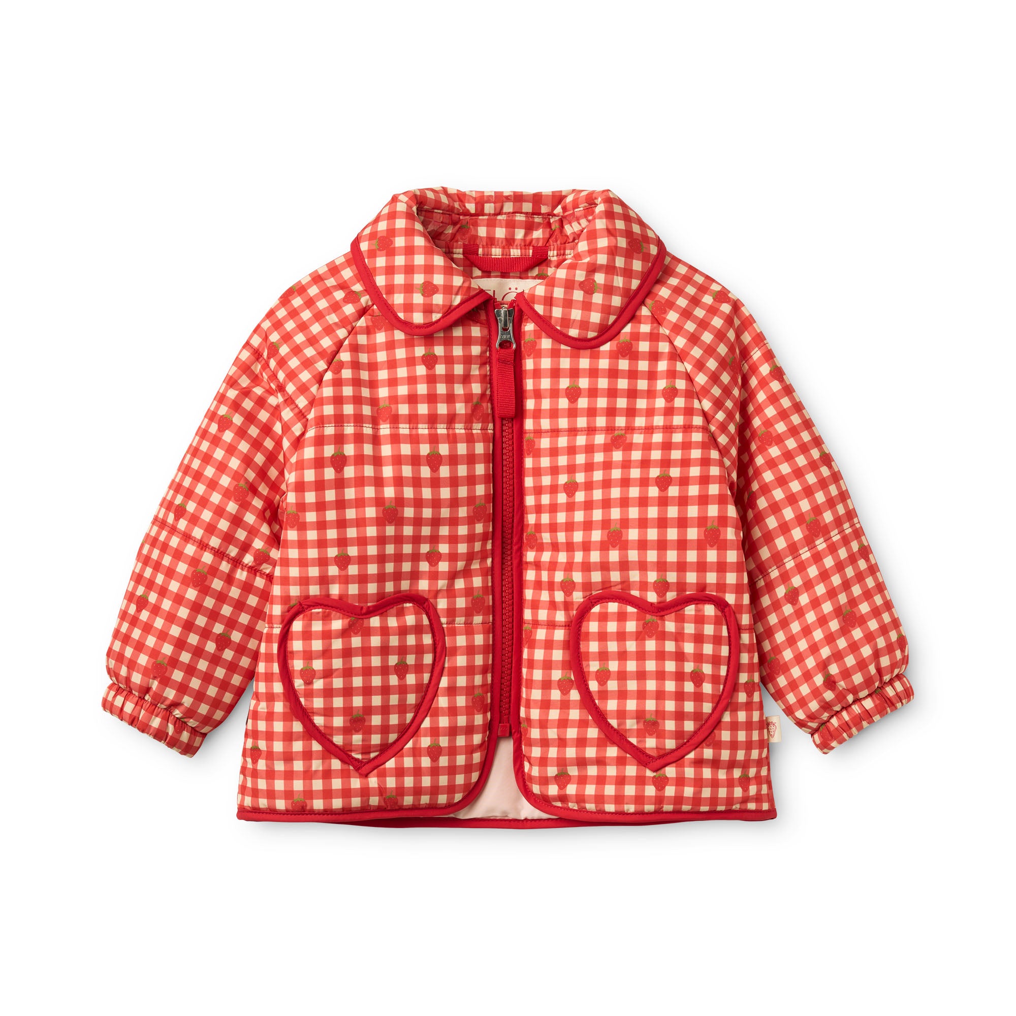 Molly Padded Jacket - Red Berry Gingham