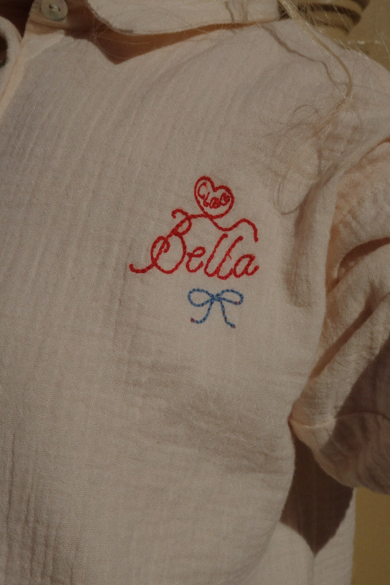 RHW X KS Bella Shirt GOTS - Mother of Pearl