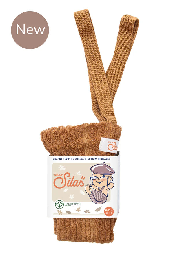 Granny Teddy Footless Cotton Tights (GOTS)