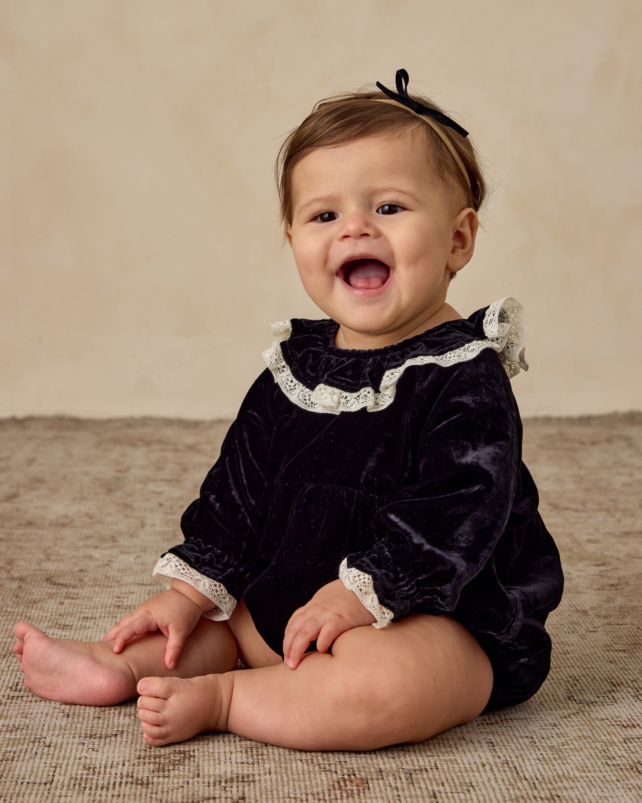 Baby Bow Headbands || Rose, Black