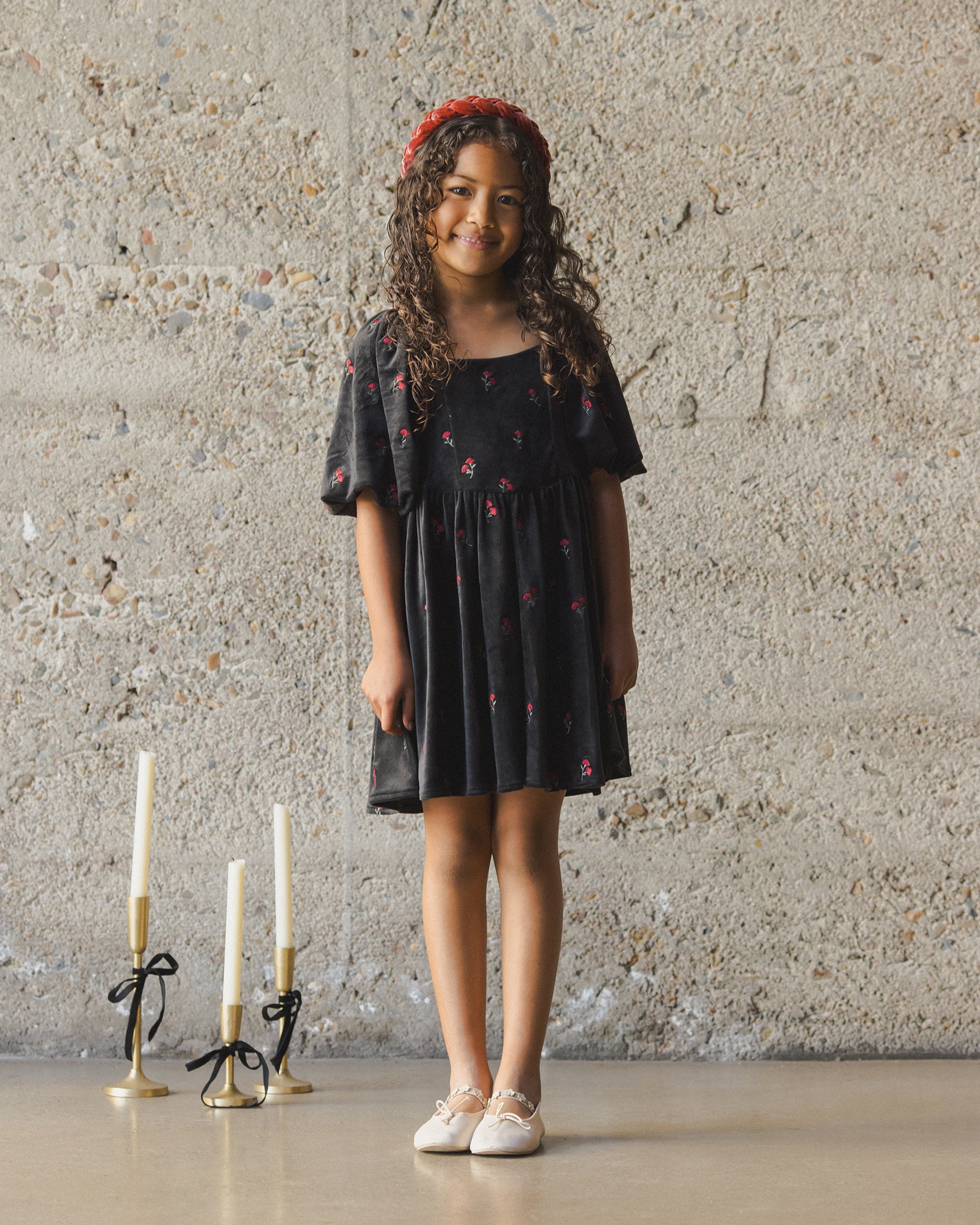 Nina Dress | Velvet Floral
