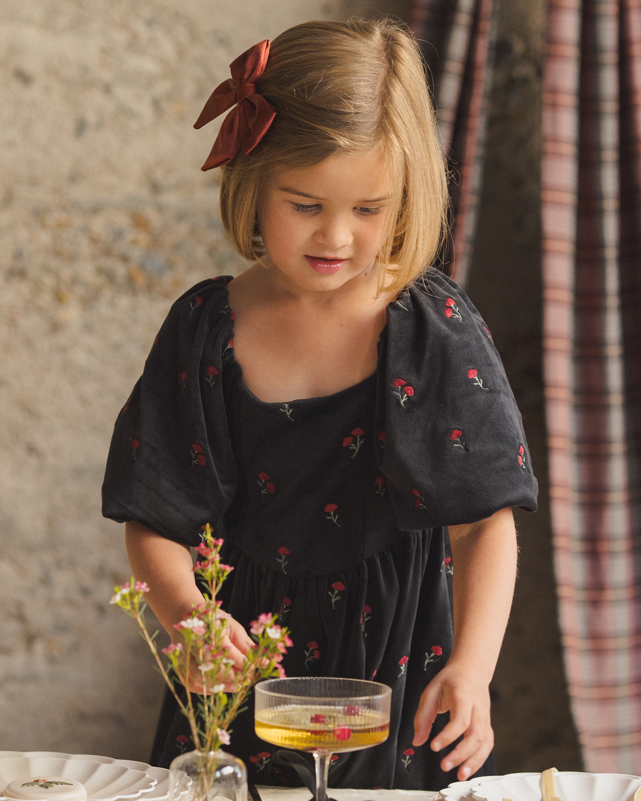 Nina Dress | Velvet Floral