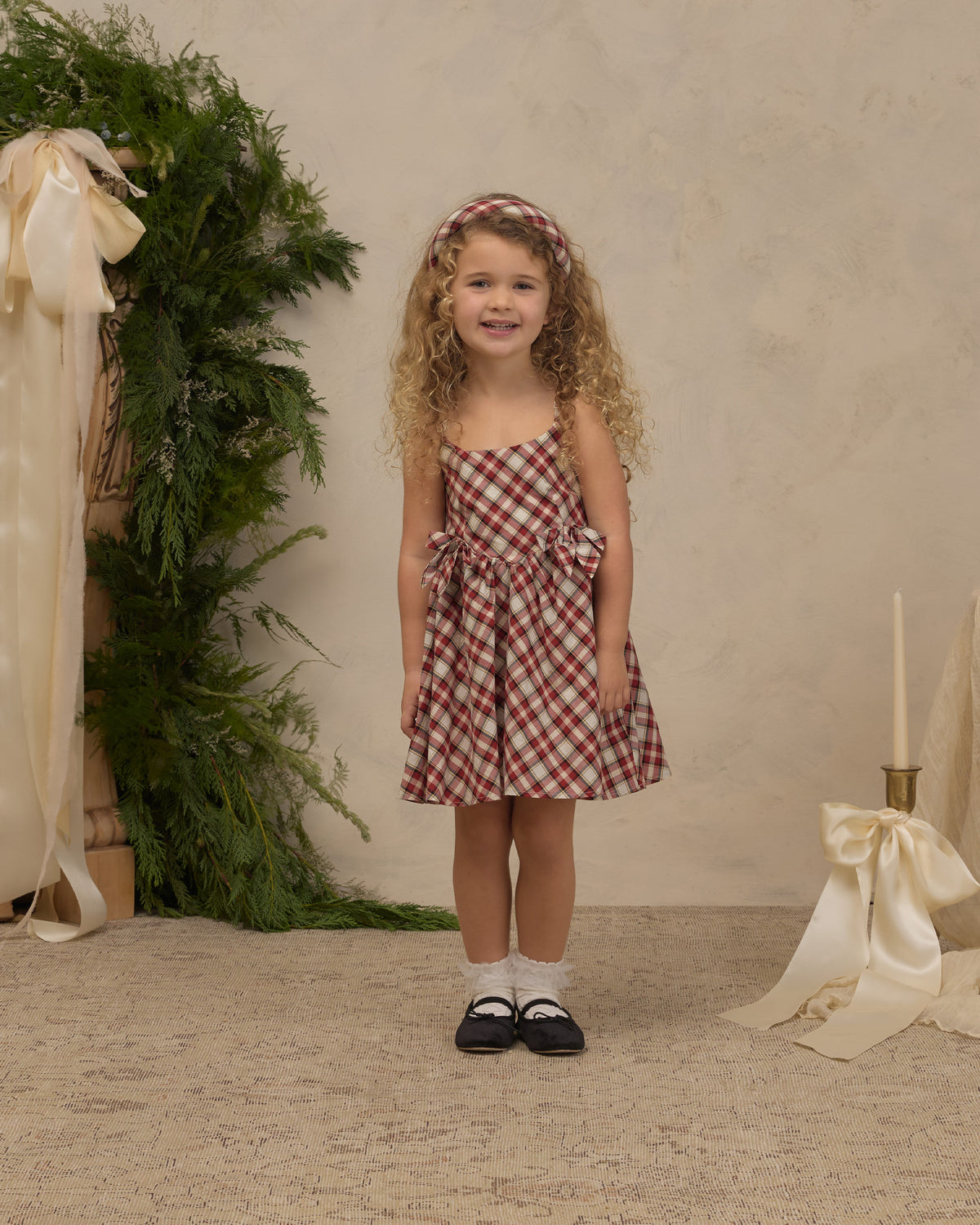 Betsy Dress - Holiday Tartan