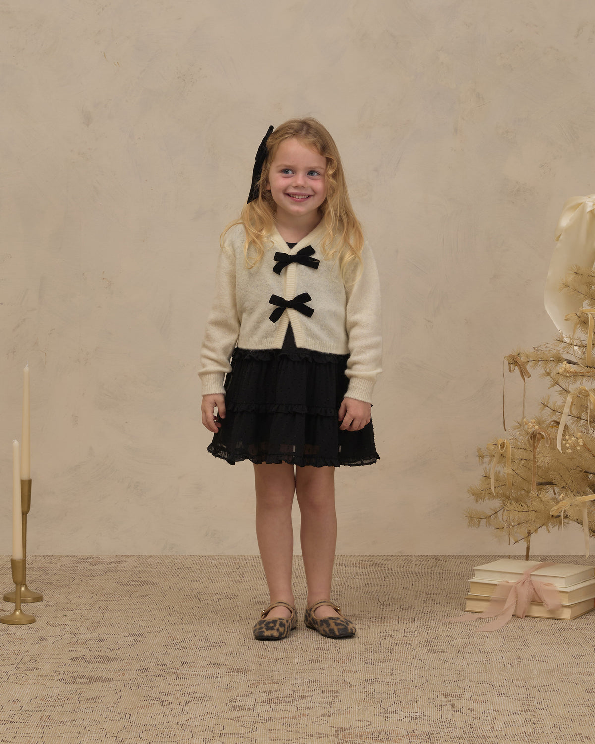 Bow Cardigan - Ivory