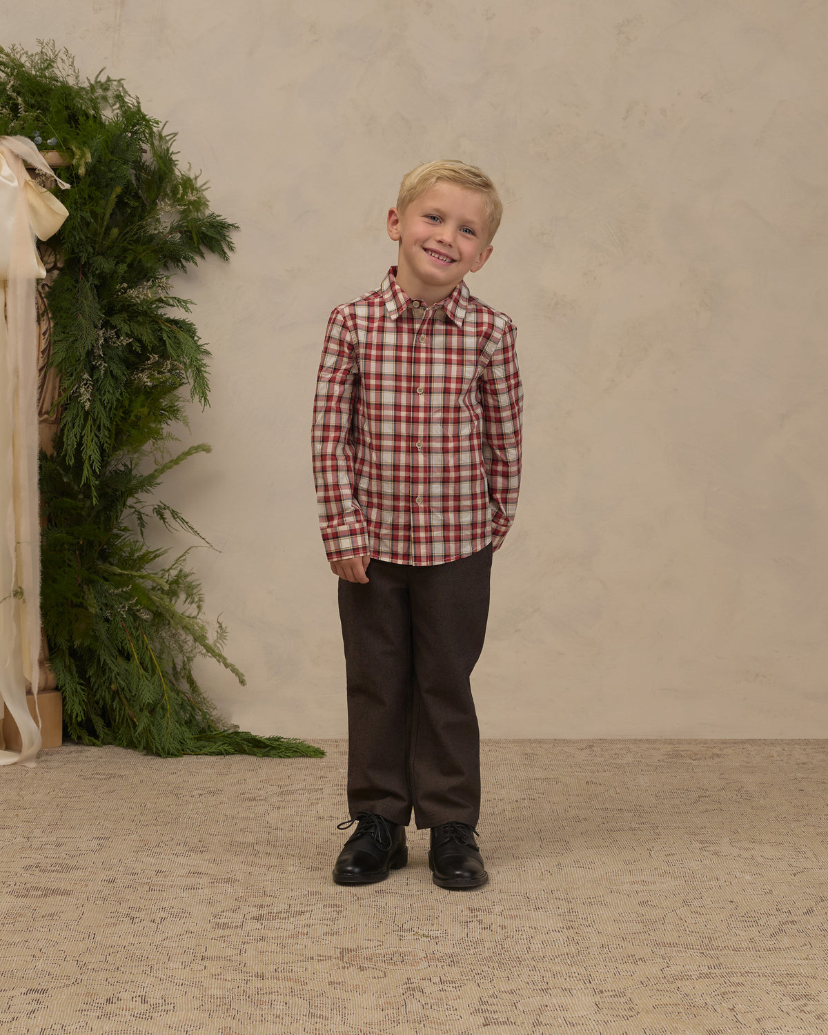 Harrison Button Down - Holiday Tartan