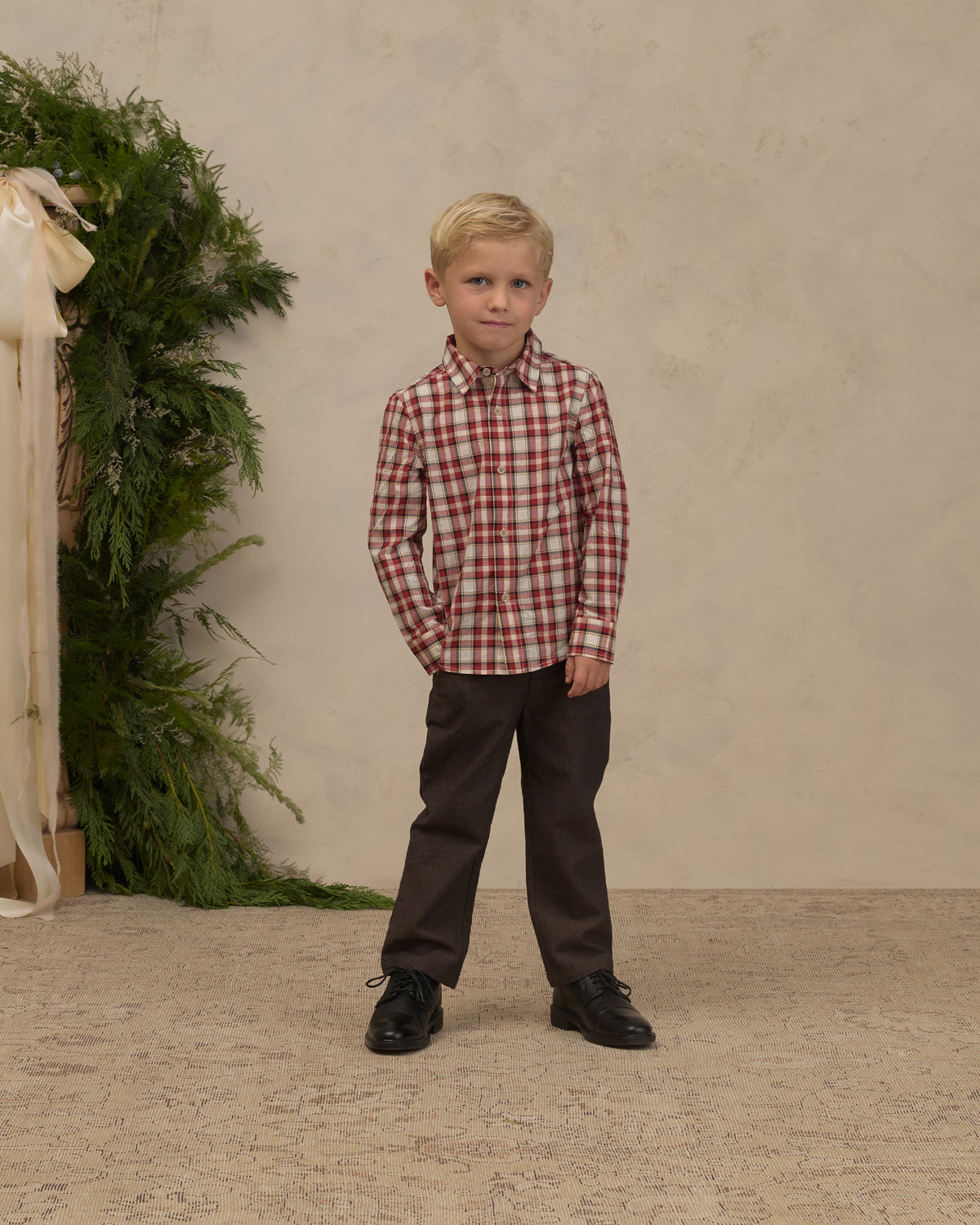 Harrison Button Down - Holiday Tartan