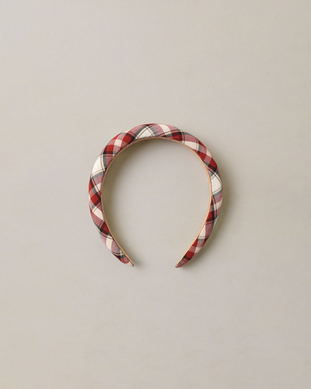 Padded Headband - Holiday Tartan