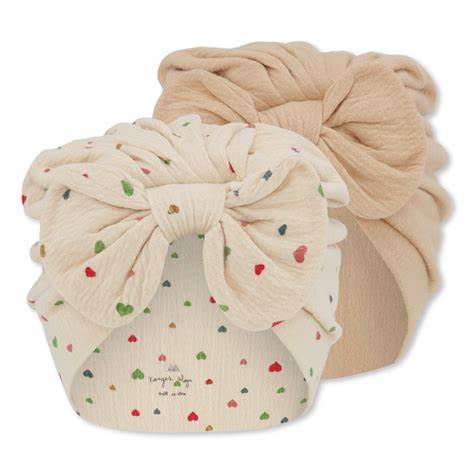 2 PACK CHLEO BAMBI BONNET MULTI HEARTS