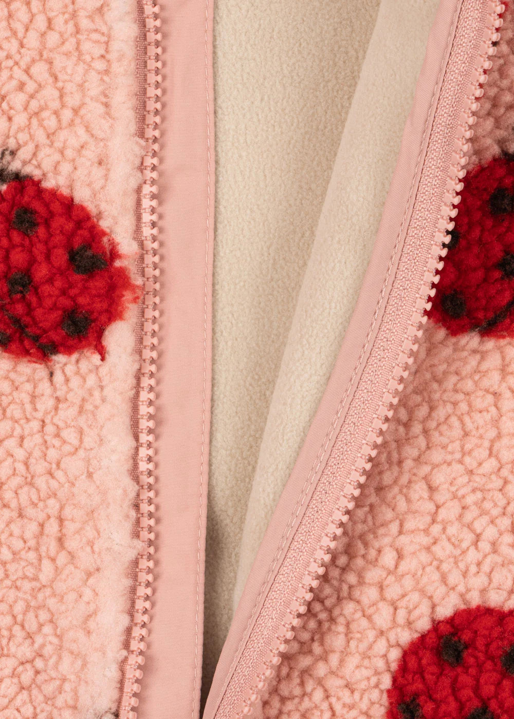 Jody Teddy Vest - Ladybug Pink
