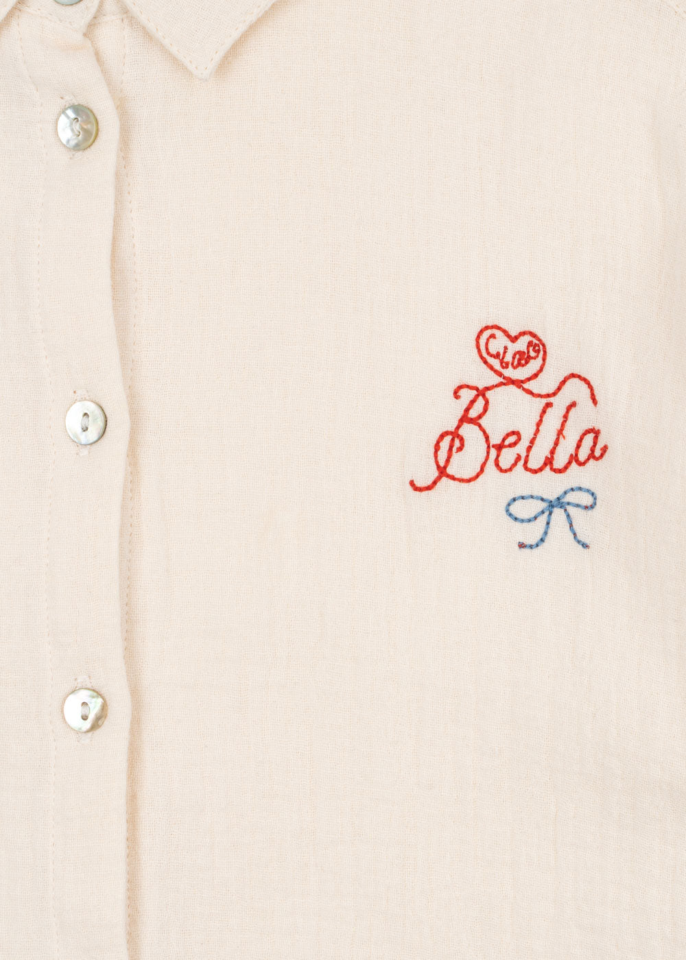 RHW X KS Bella Shirt GOTS - Mother of Pearl
