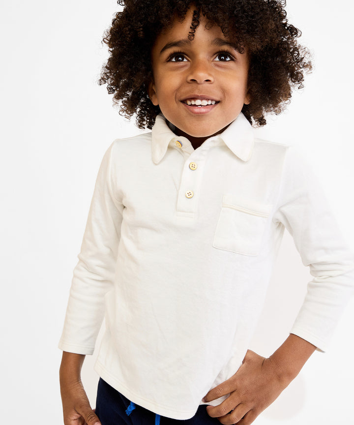 Parker Polo - Vanilla Piping