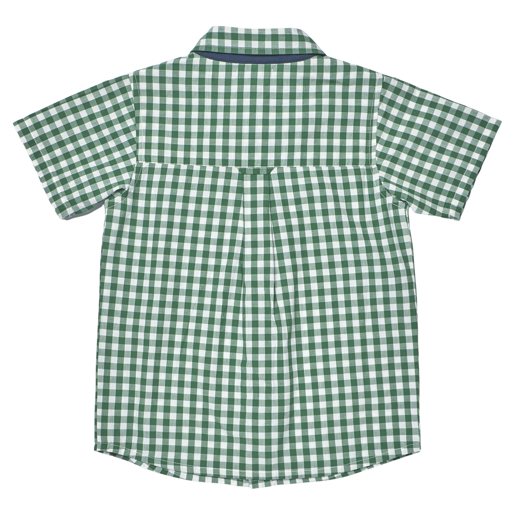 Boys Jack Shirt - Green White Check