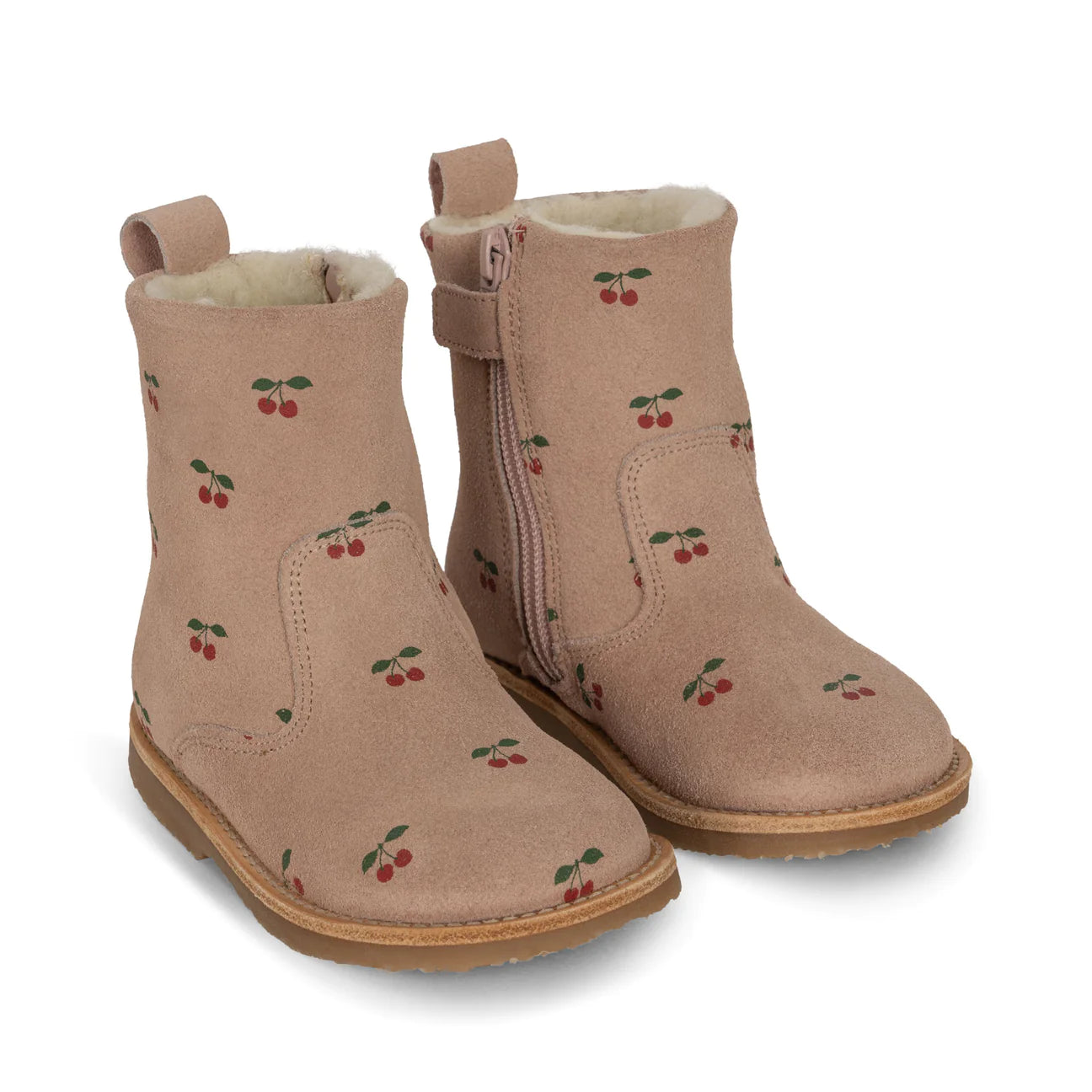 pippi pull on boots - cherry