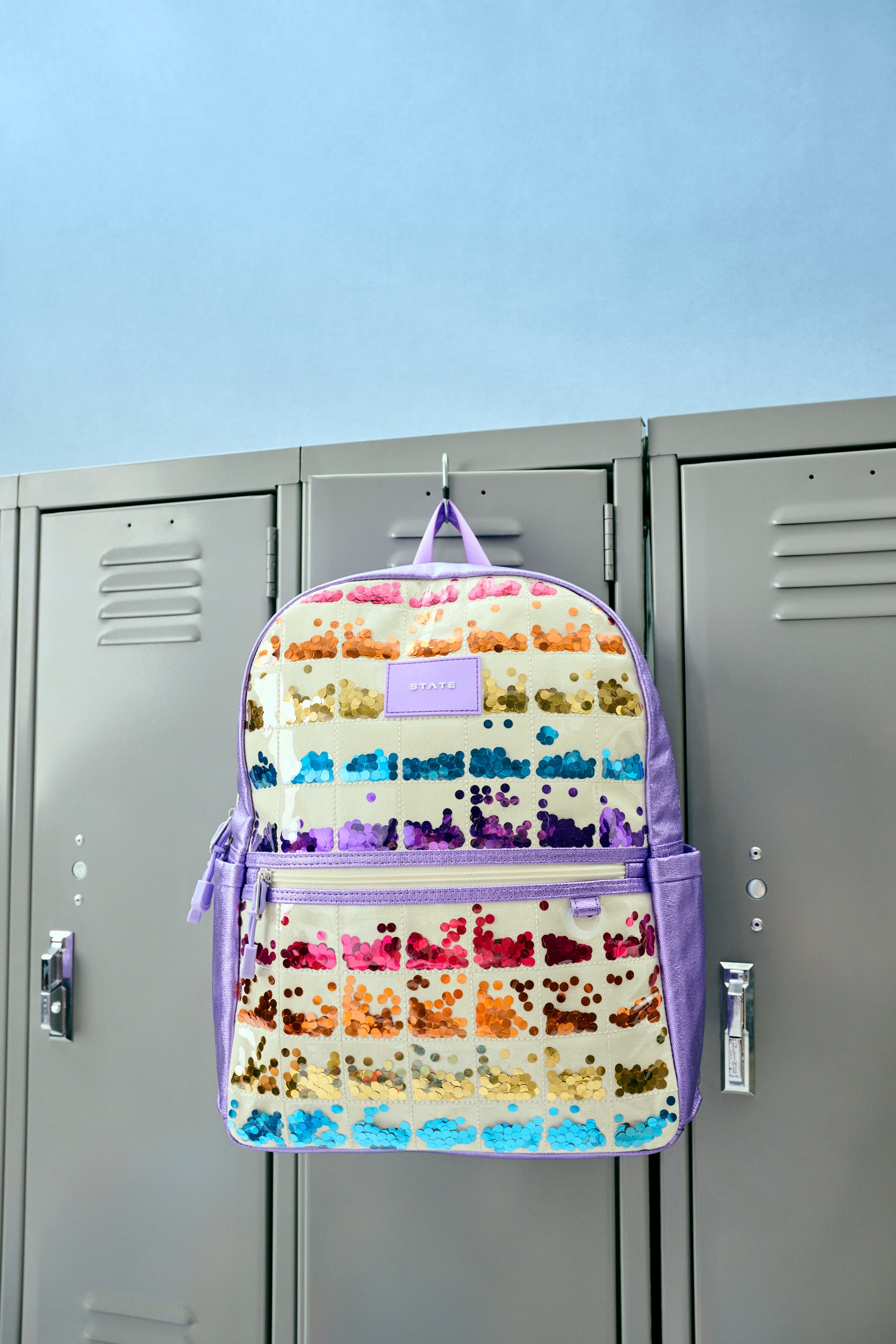 Kane Backpack - Lilac Quilted Sequins