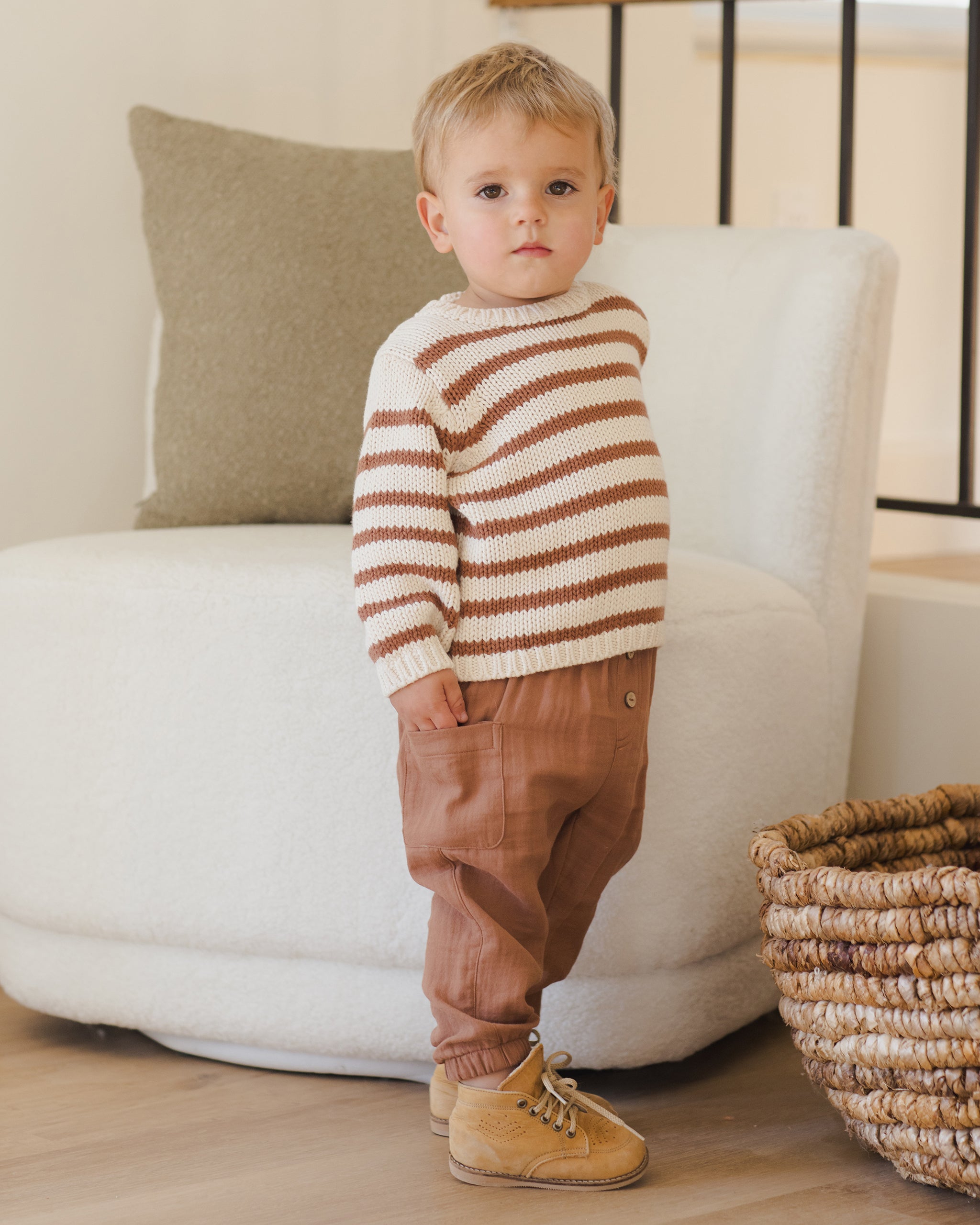 Rex Sweater || Cedar Stripe