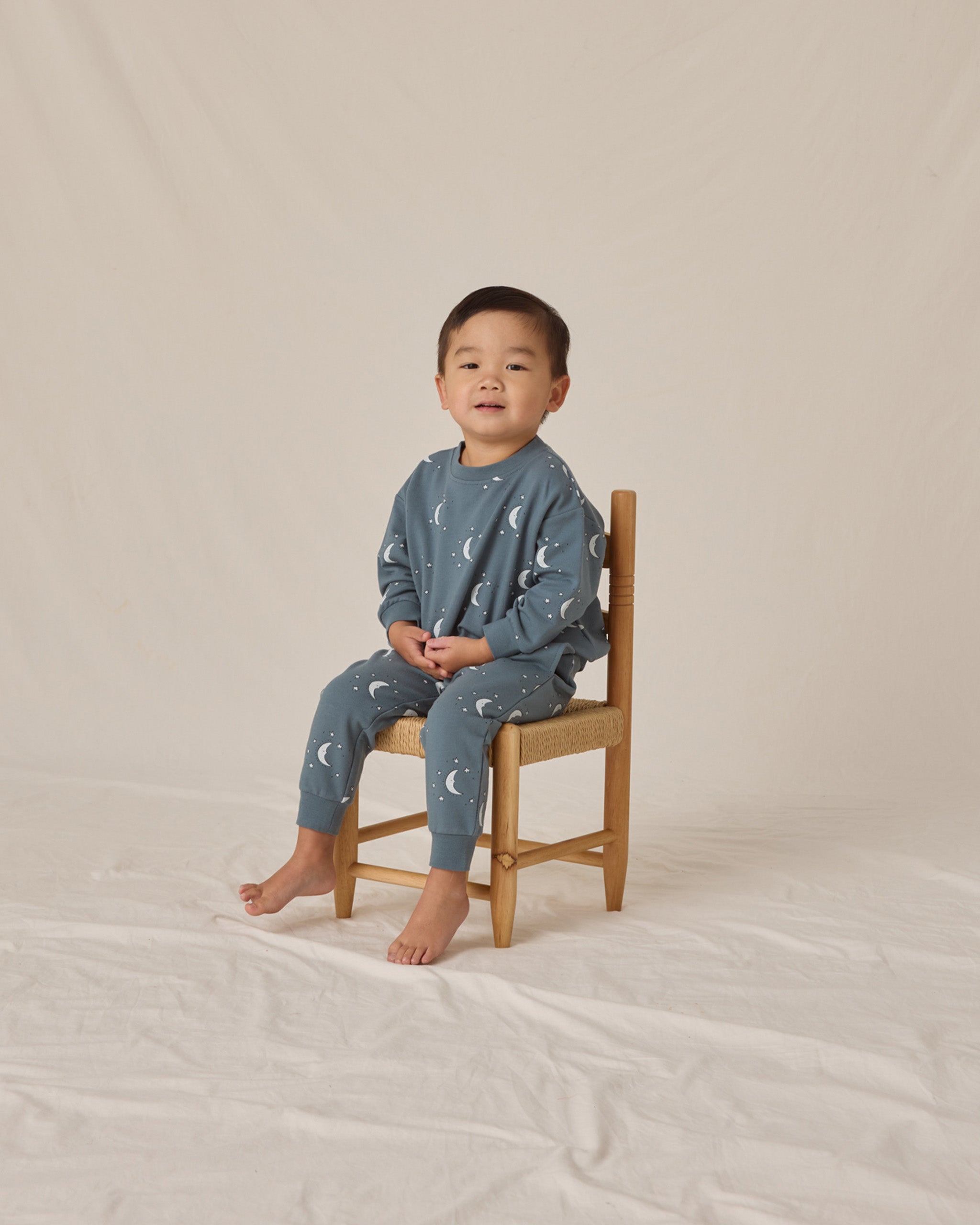 Relaxed Fleece Sweatshirt || Silver Moons