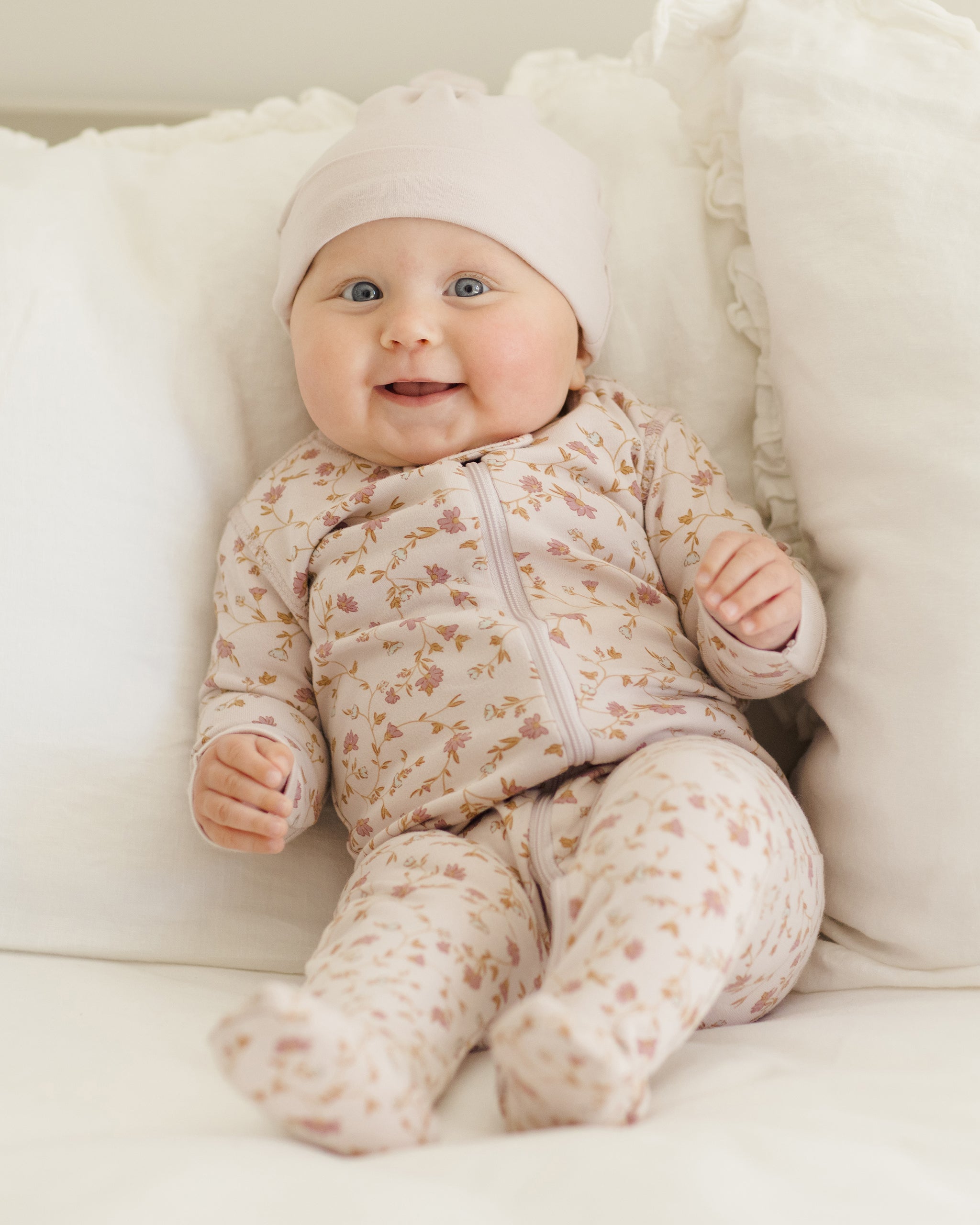 Zip Long Sleeve Sleeper Footie || Garden