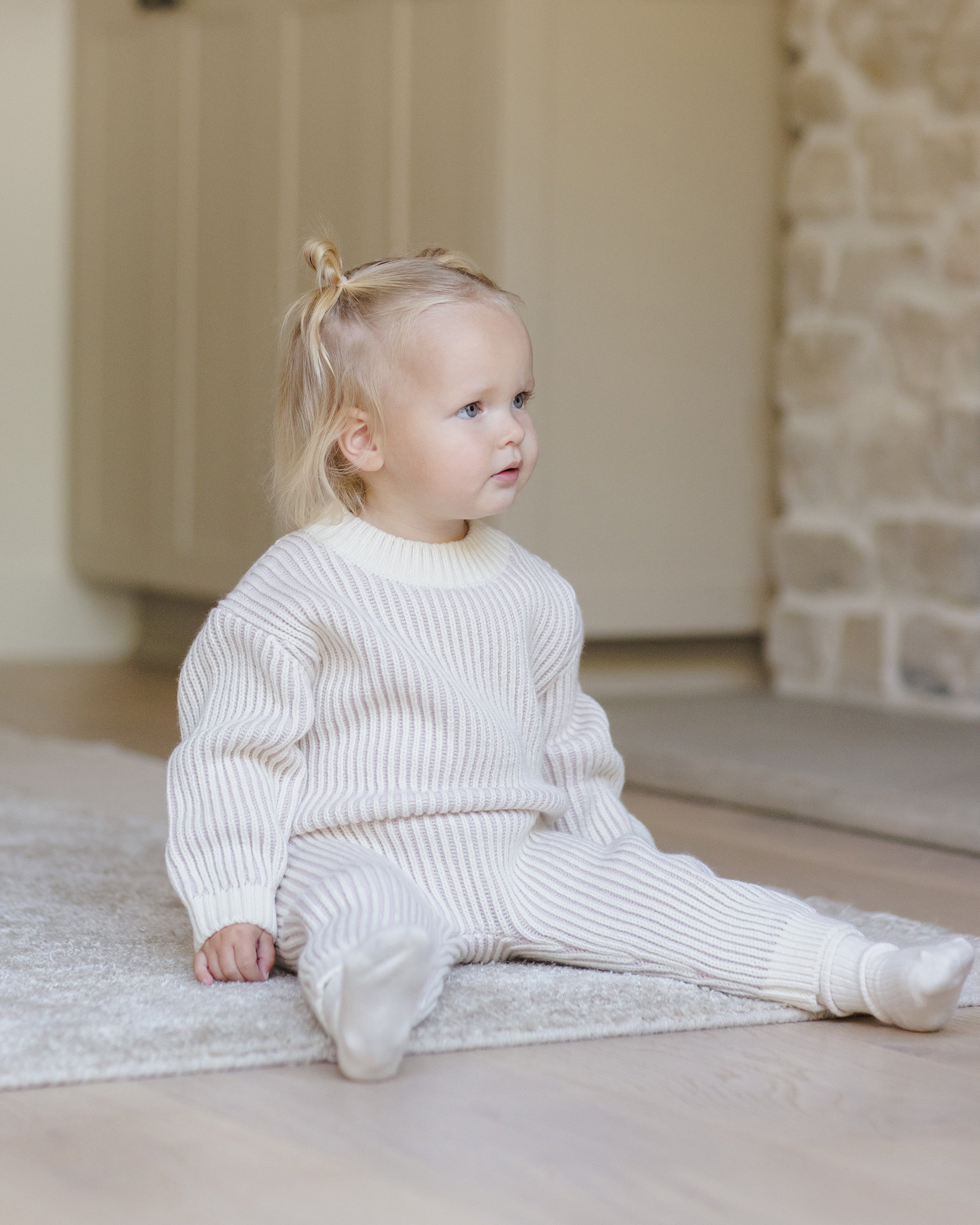 Relaxed Knit Sweater || Lilac