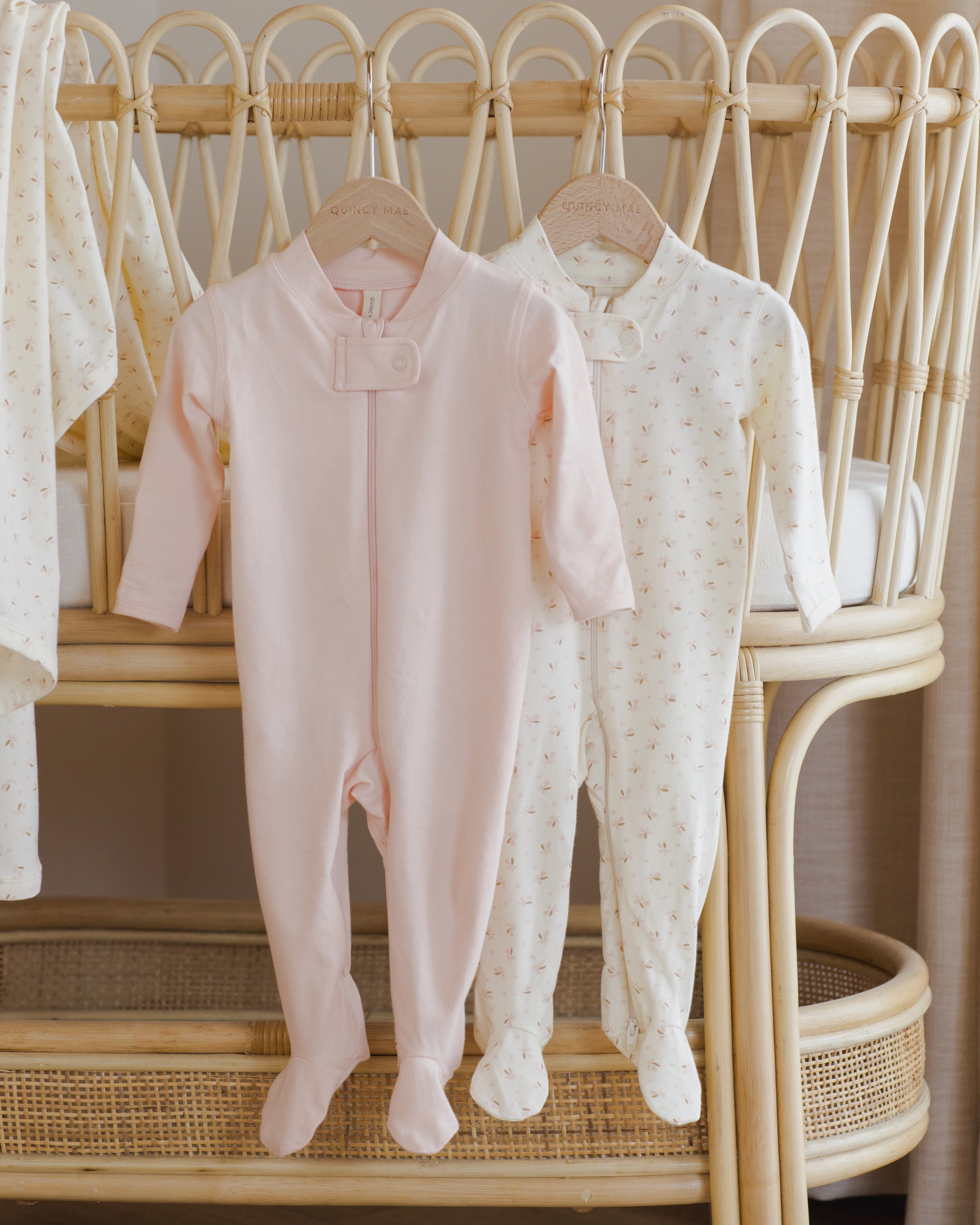 Zip Longsleeve Sleeper Footie || Petal