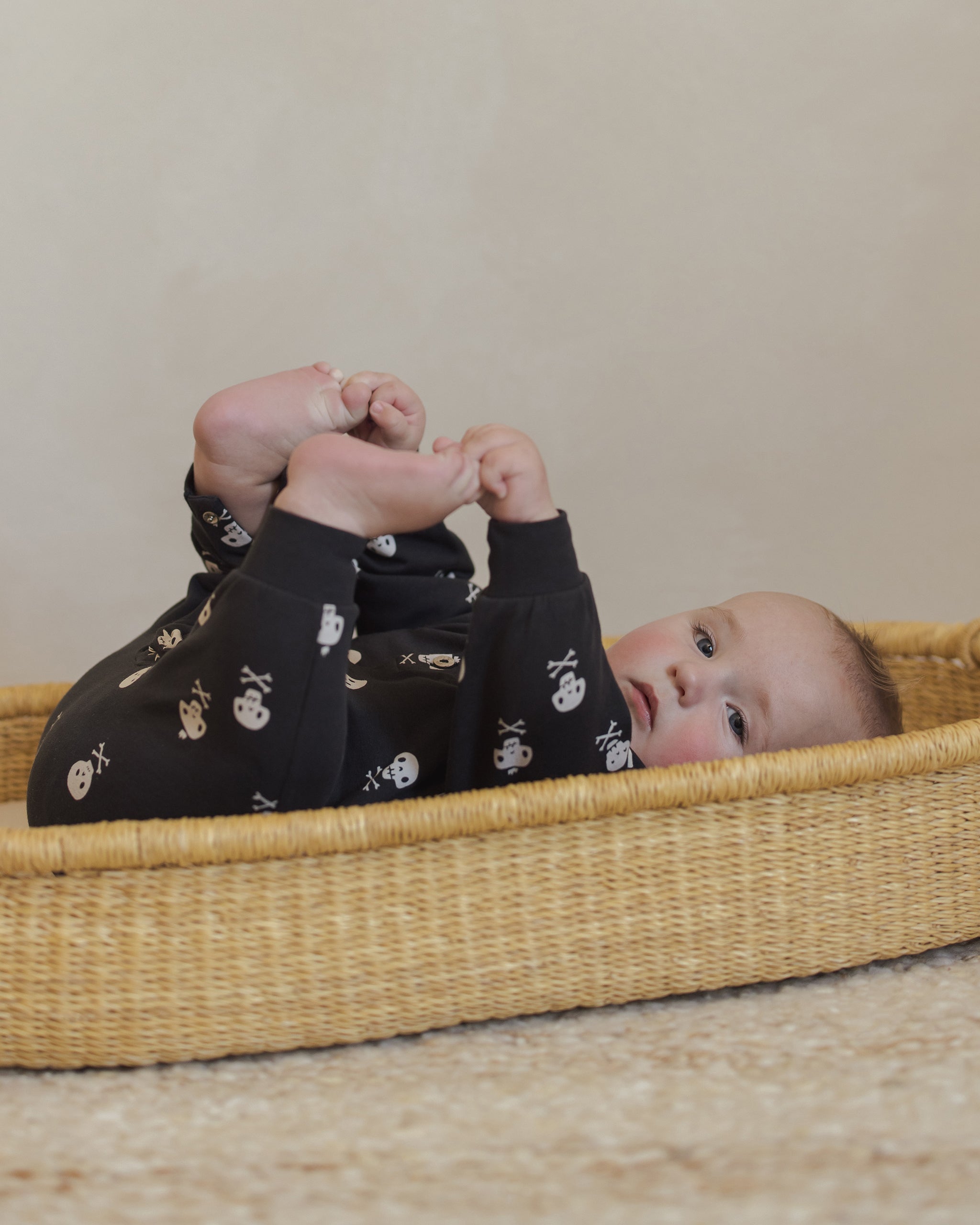 Relaxed Fleece Jumpsuit || Crossbones