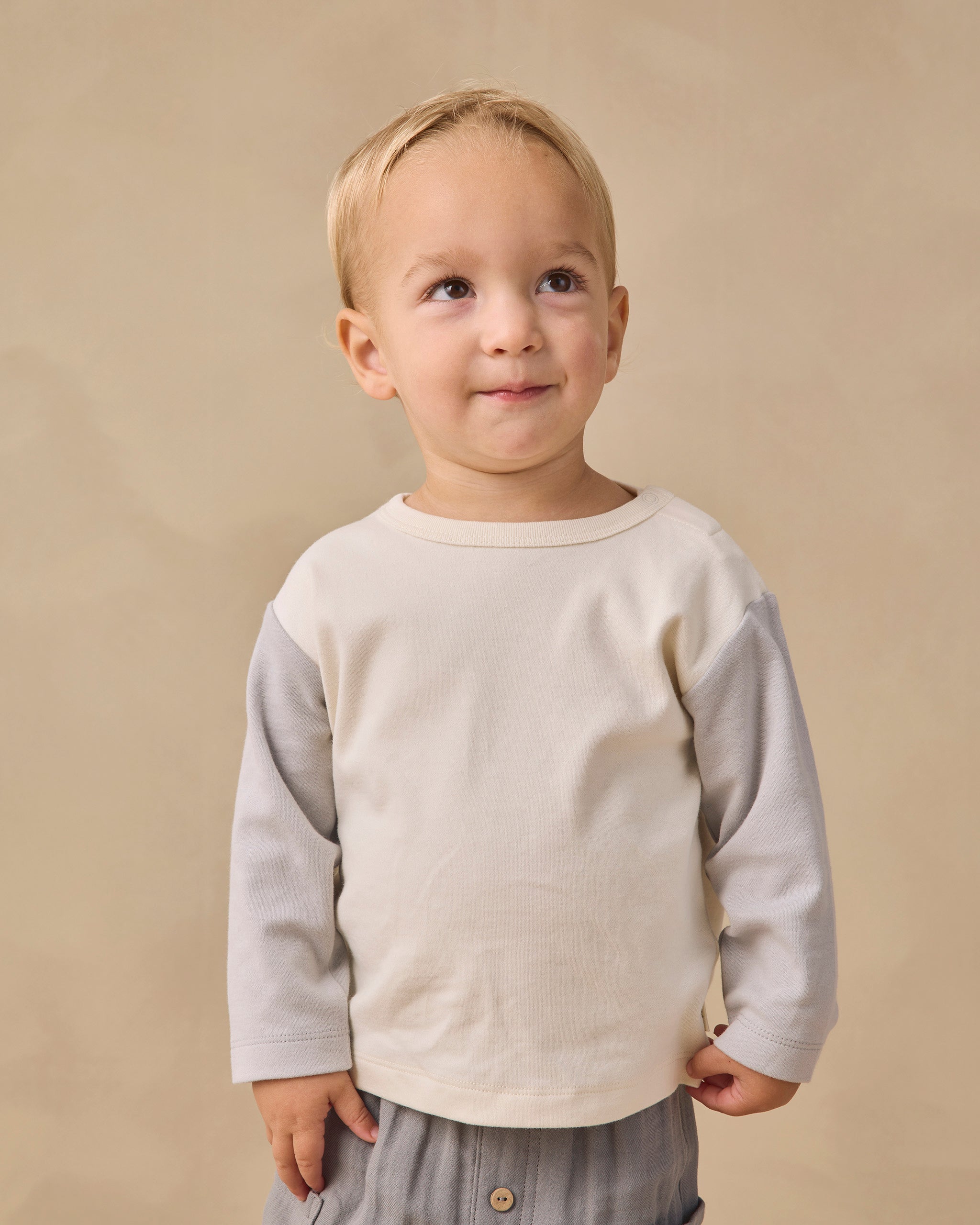Long Sleeve Raglan Tee - Cloud