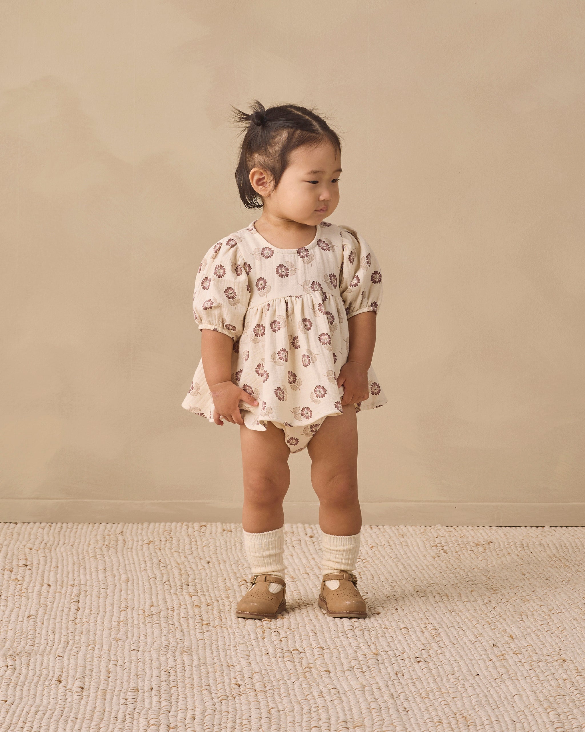 Bella Dress Fall Floral - Natural